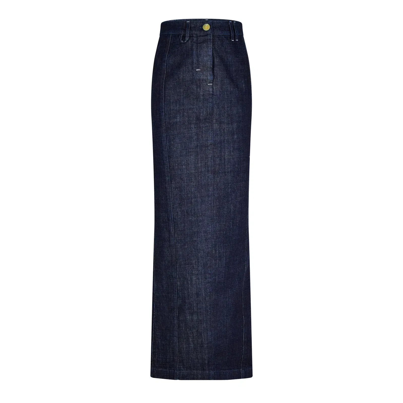 Denim Crayon Maxi Skirt
