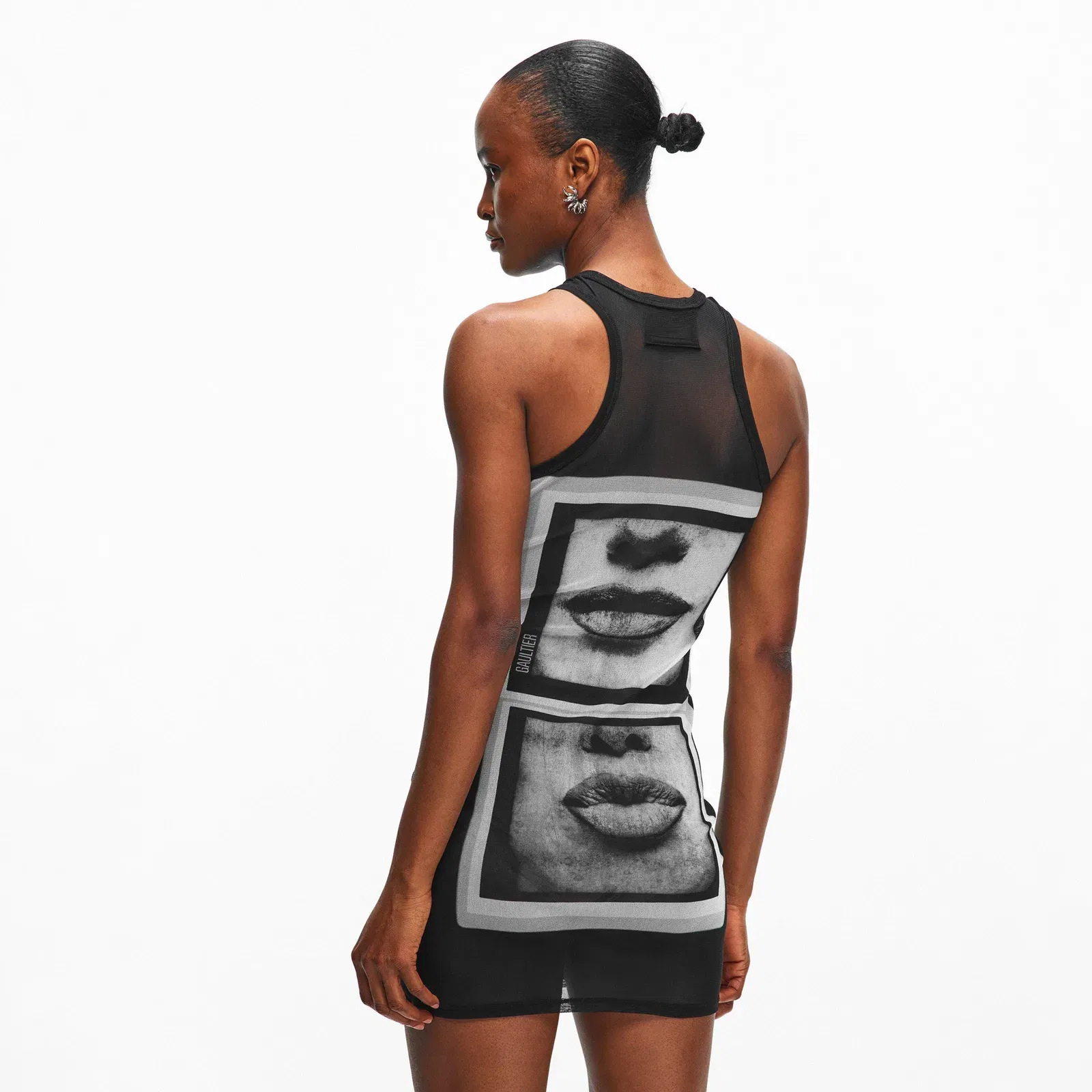 Eyes Lips Mini Dress