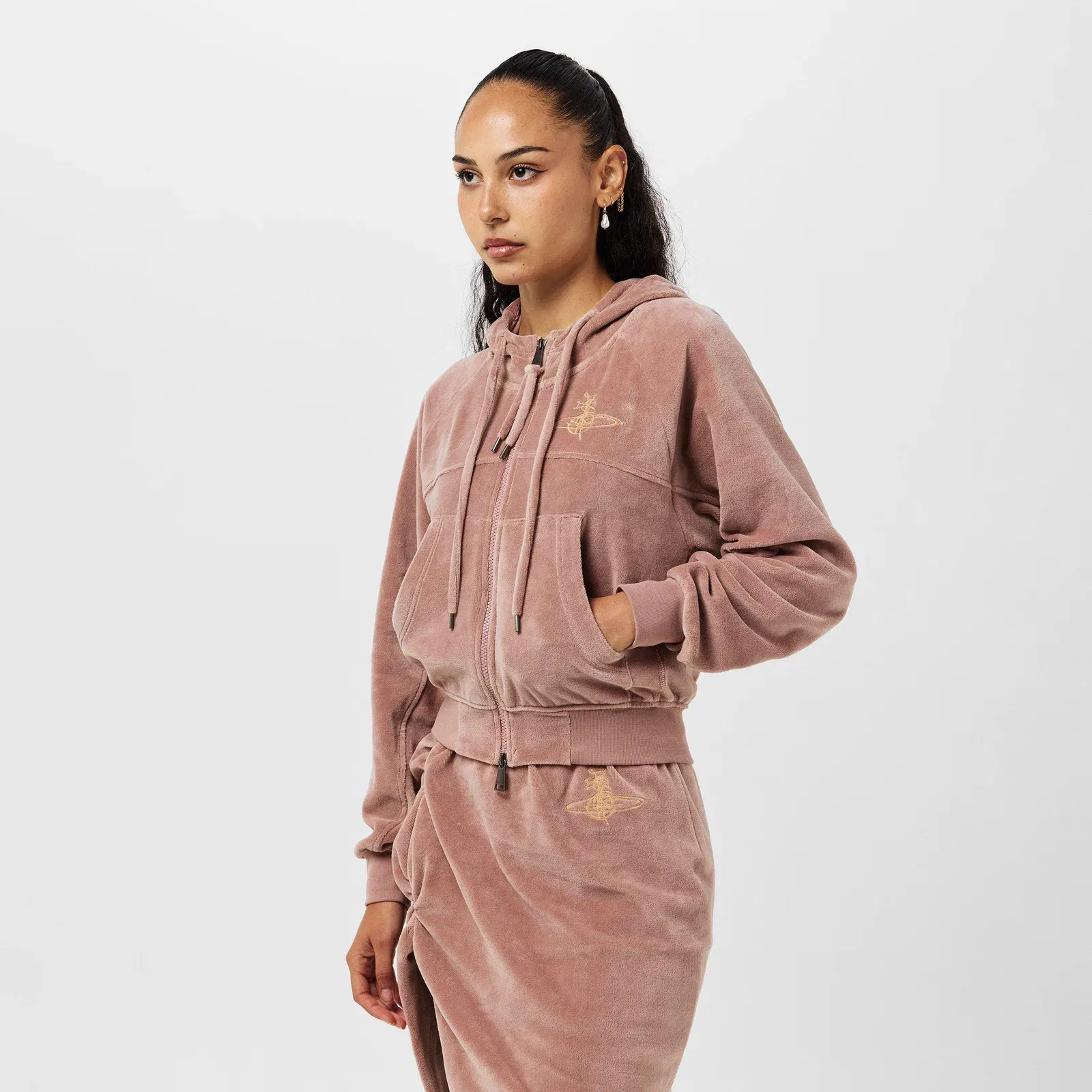 Viv Velour Full Zip Hoodie
