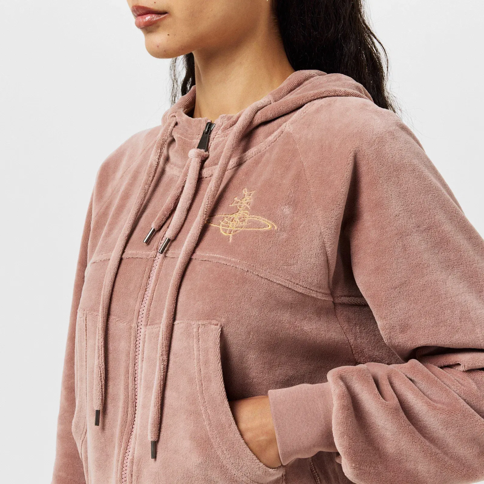 Viv Velour Full Zip Hoodie