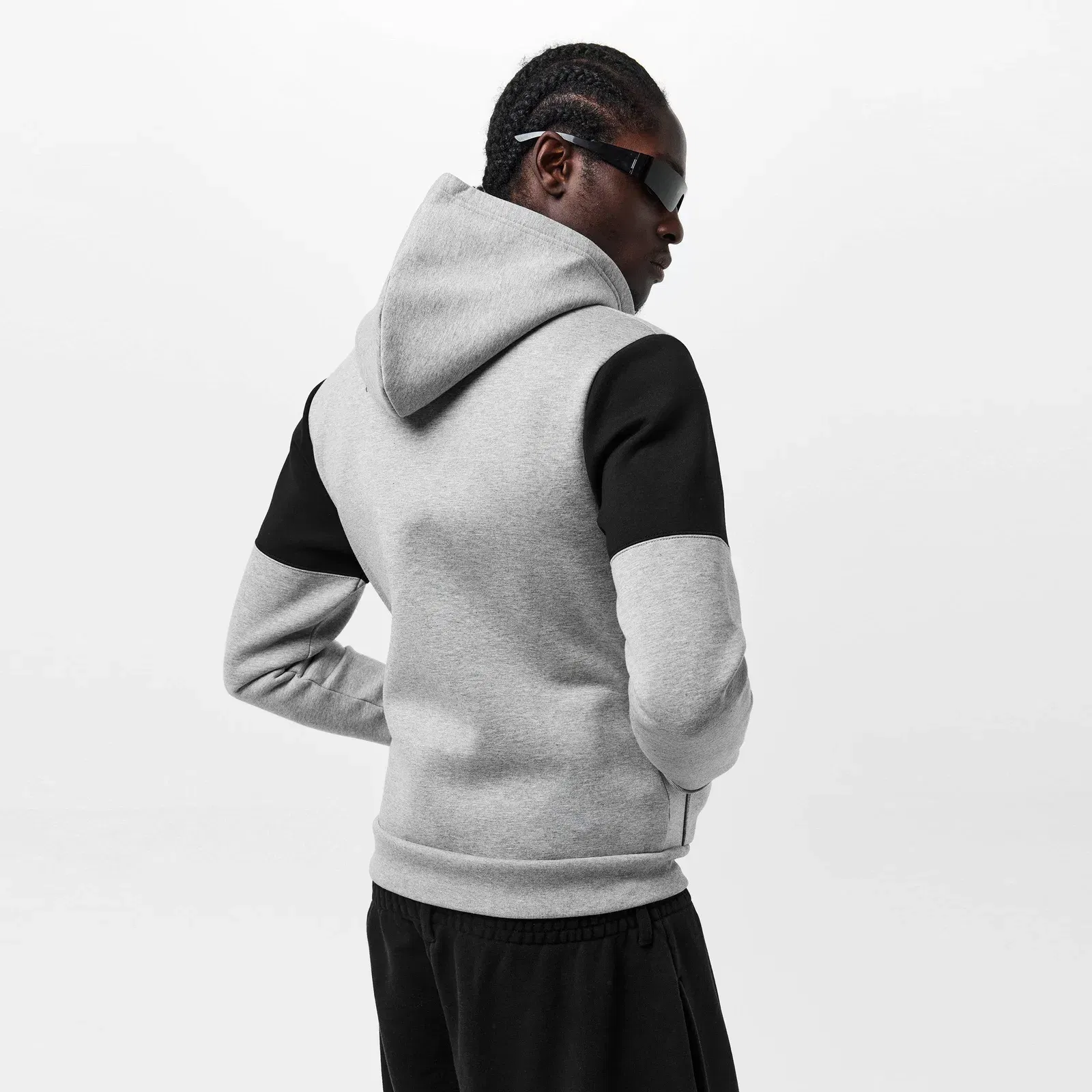 Contrast Band Hoodie