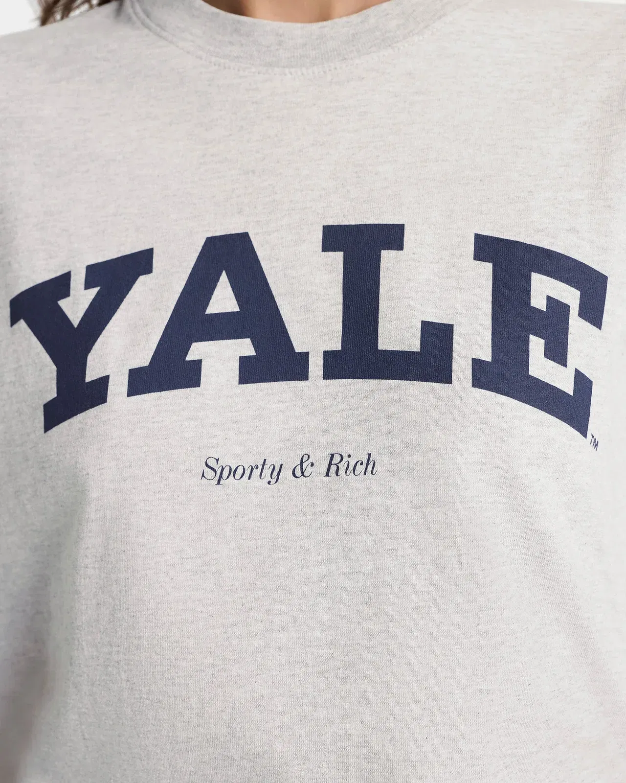 Yale Classic T-shirt - Heather Gray/Navy