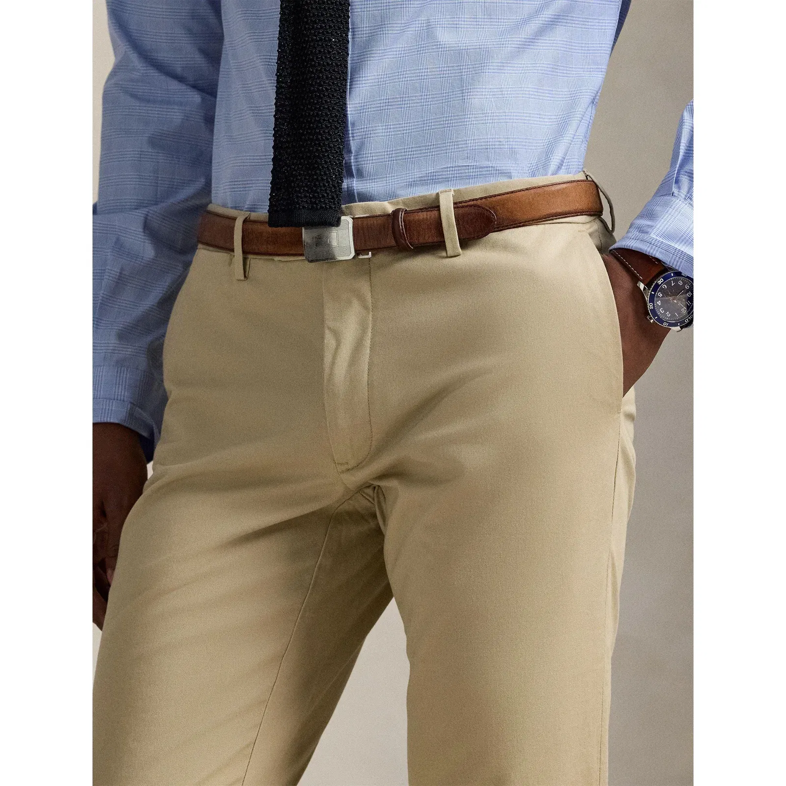 Flat Chino Trousers