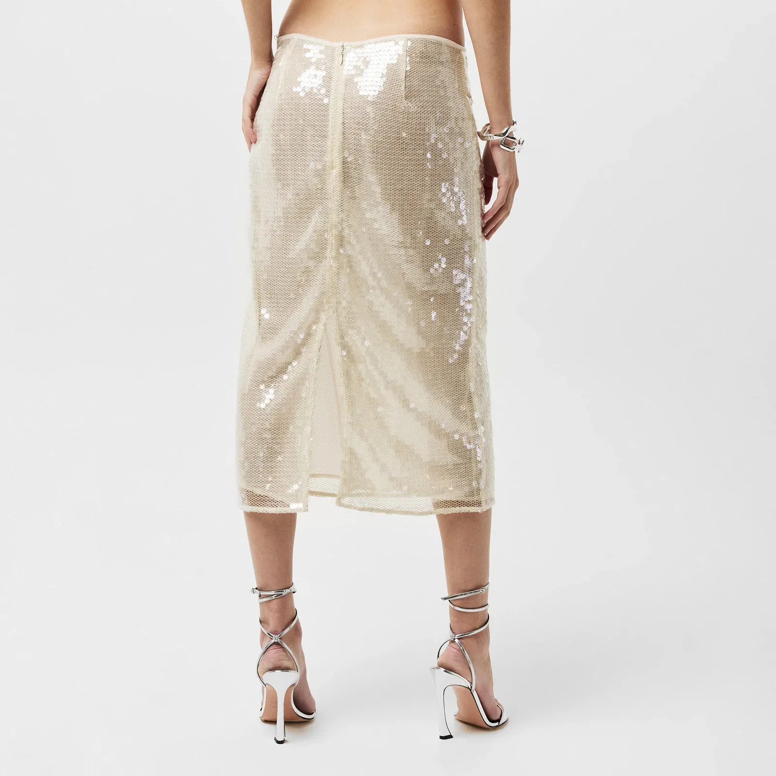 Sequinned Midi Skirt