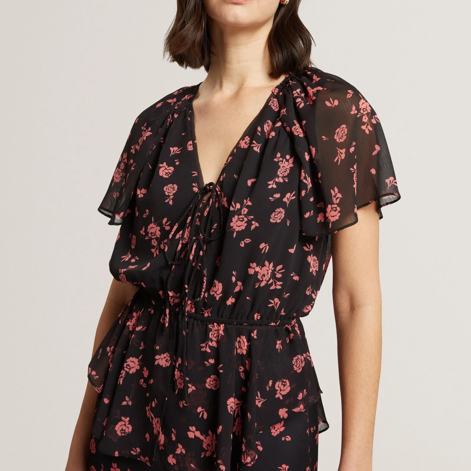 Ted Baker Soft Woven Peplum Top