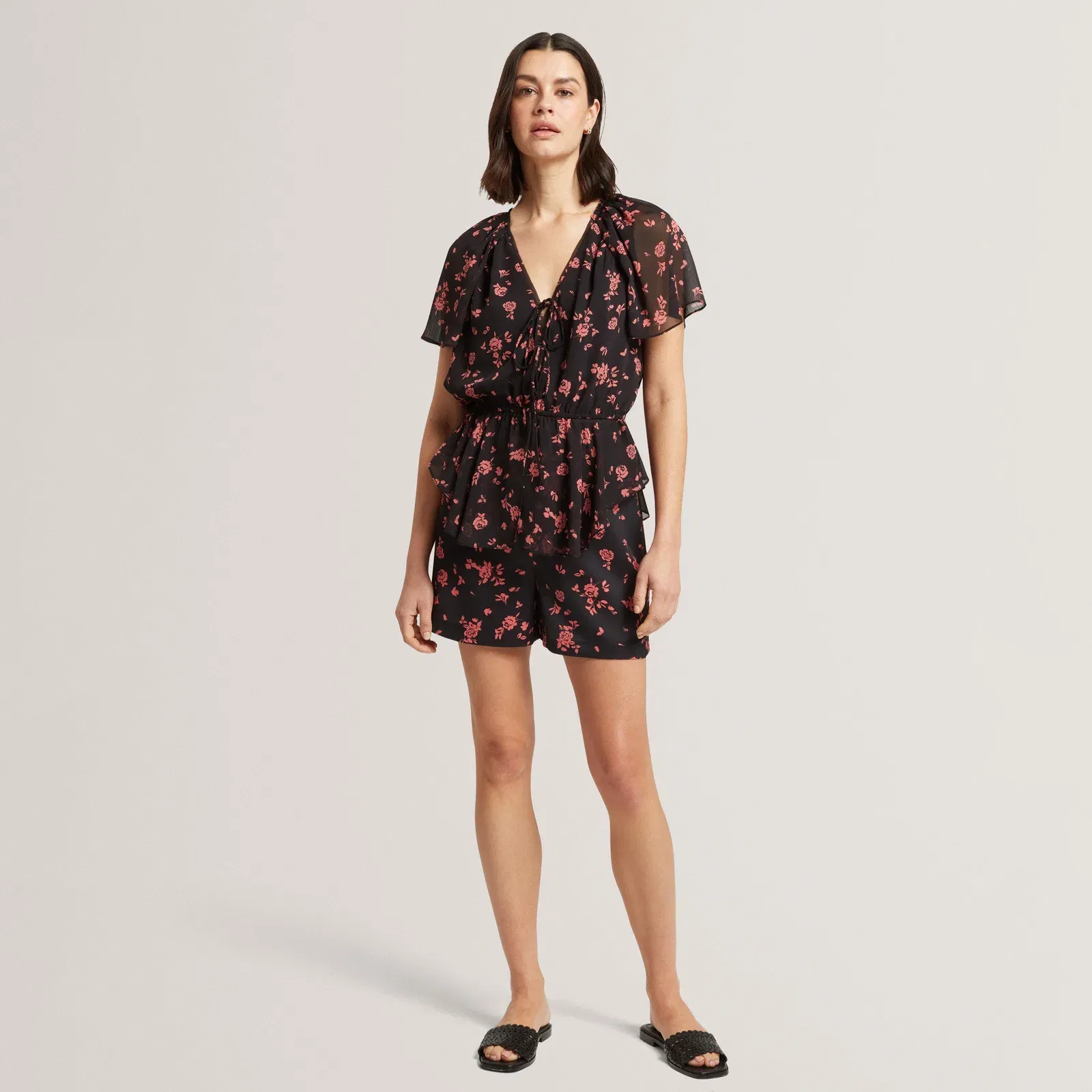 Ted Baker Soft Woven Peplum Top