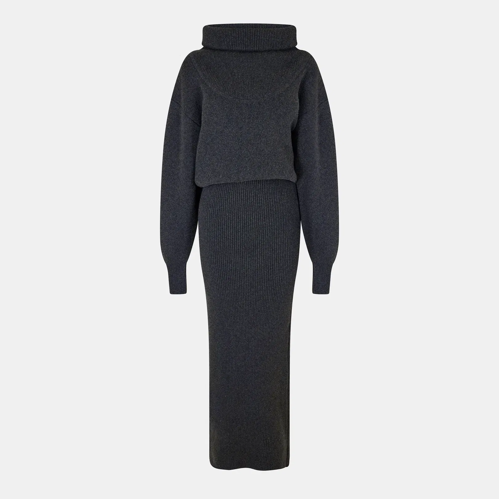 Jacquard Knitted Maxi Jumper Dress