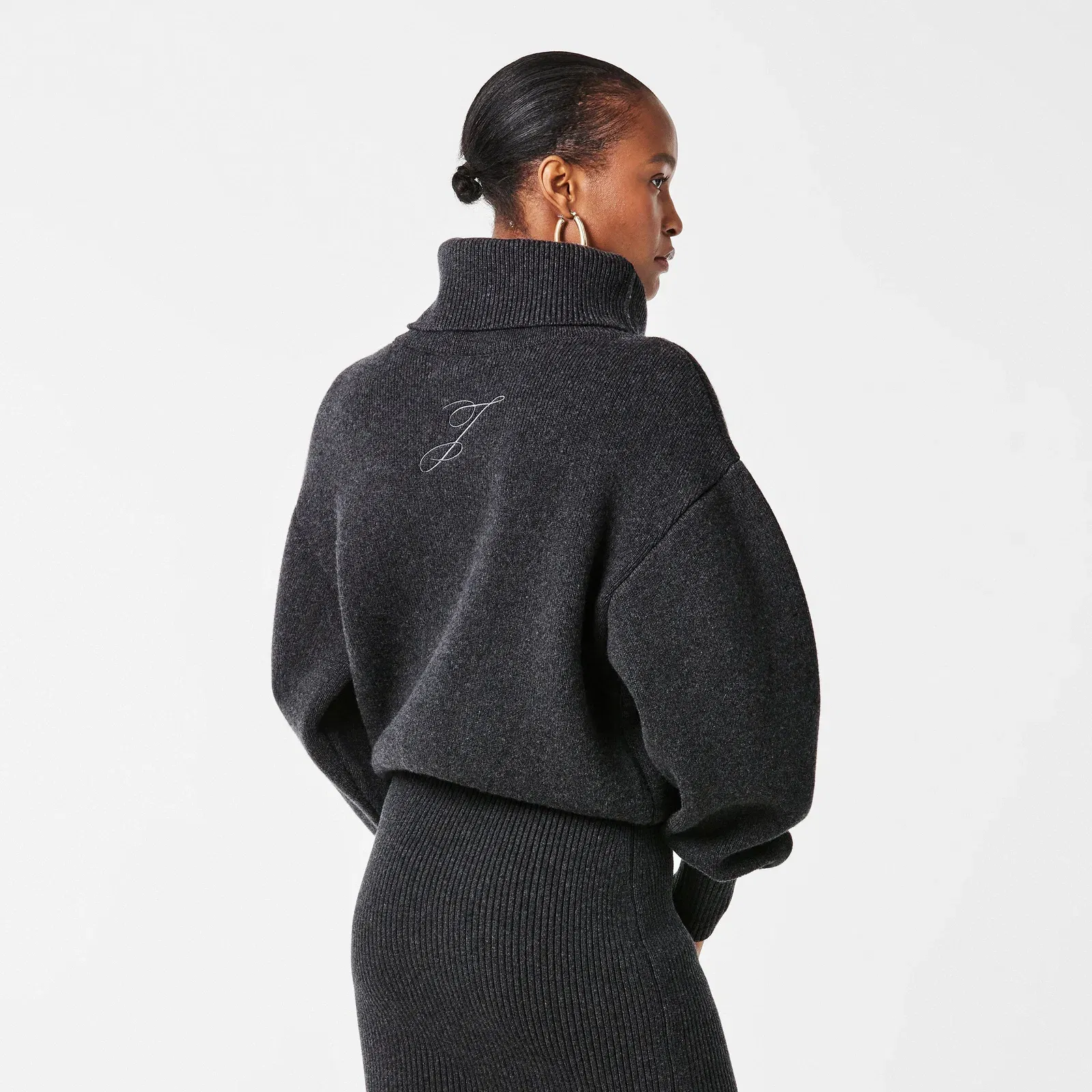 Jacquard Knitted Maxi Jumper Dress
