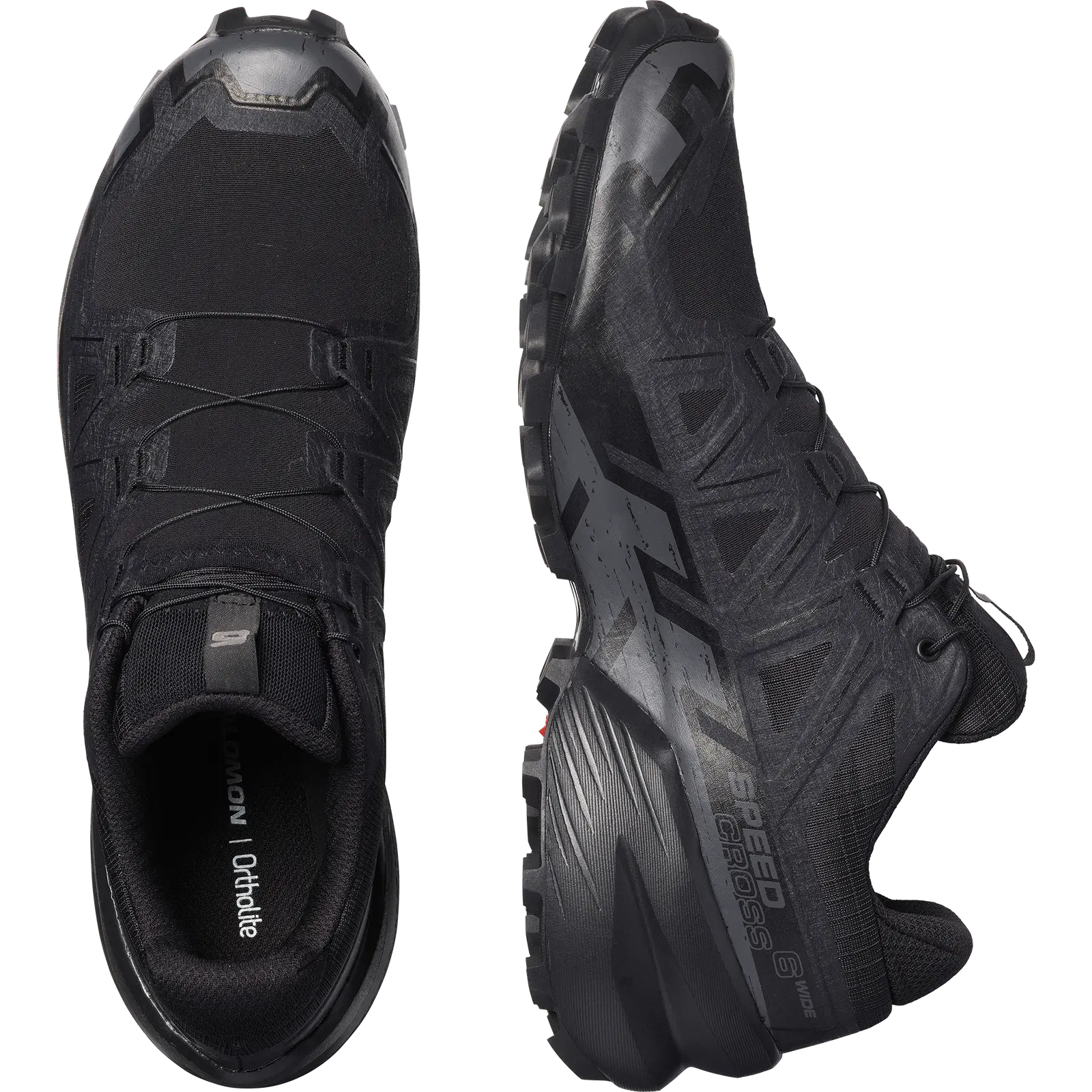 Salomon Speedcross 6 Wide Trail Running Shoes Black