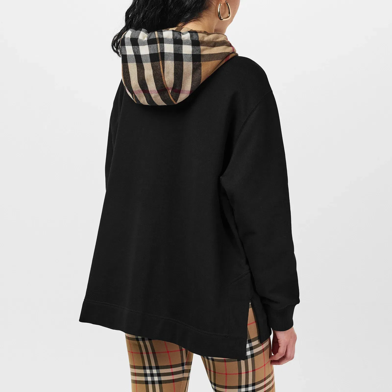 Cotton Melodie Check Oth Hoodie