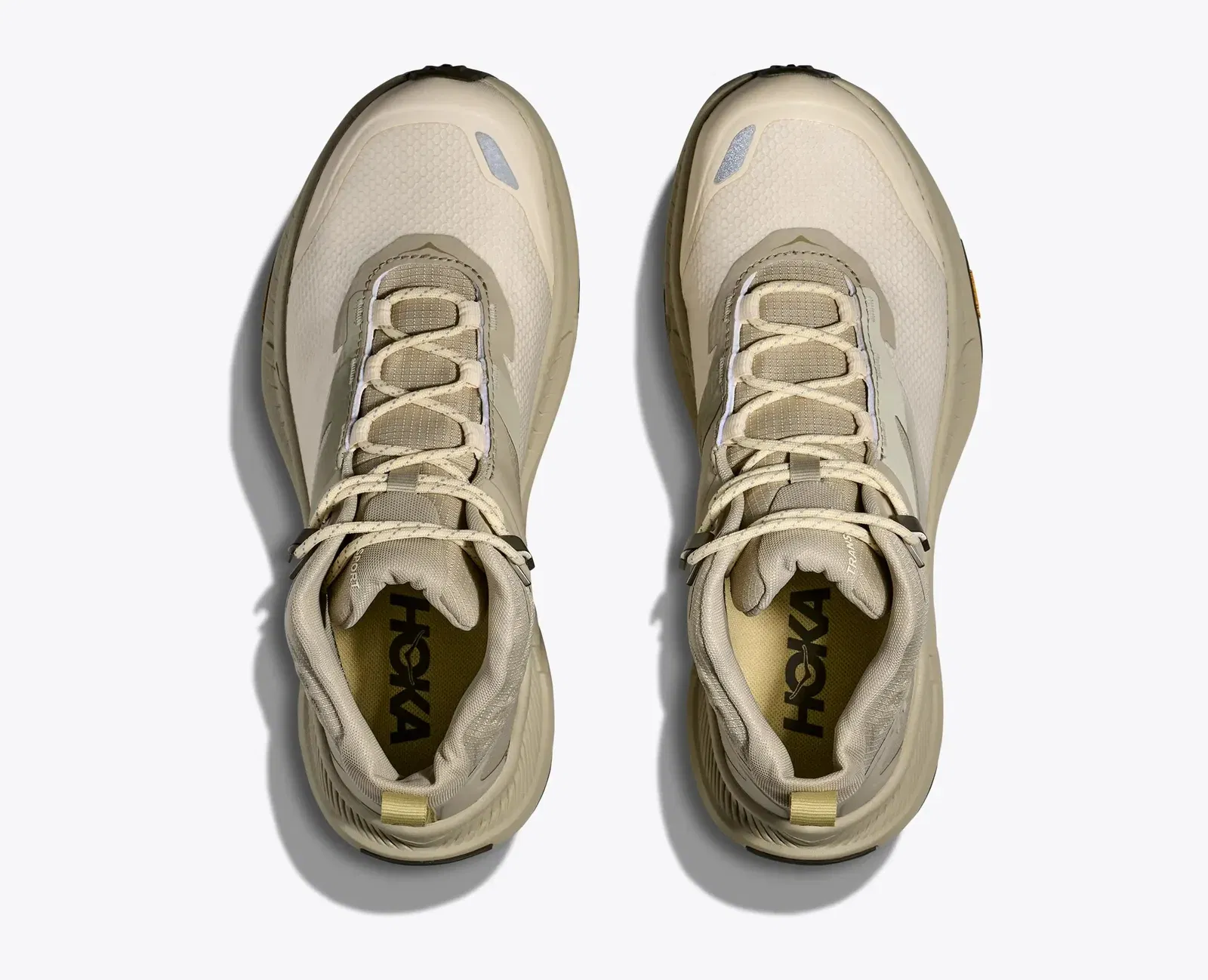 Hoka Women'S Transport Hike Gtx Oyster Mushroom Vintage Yellow