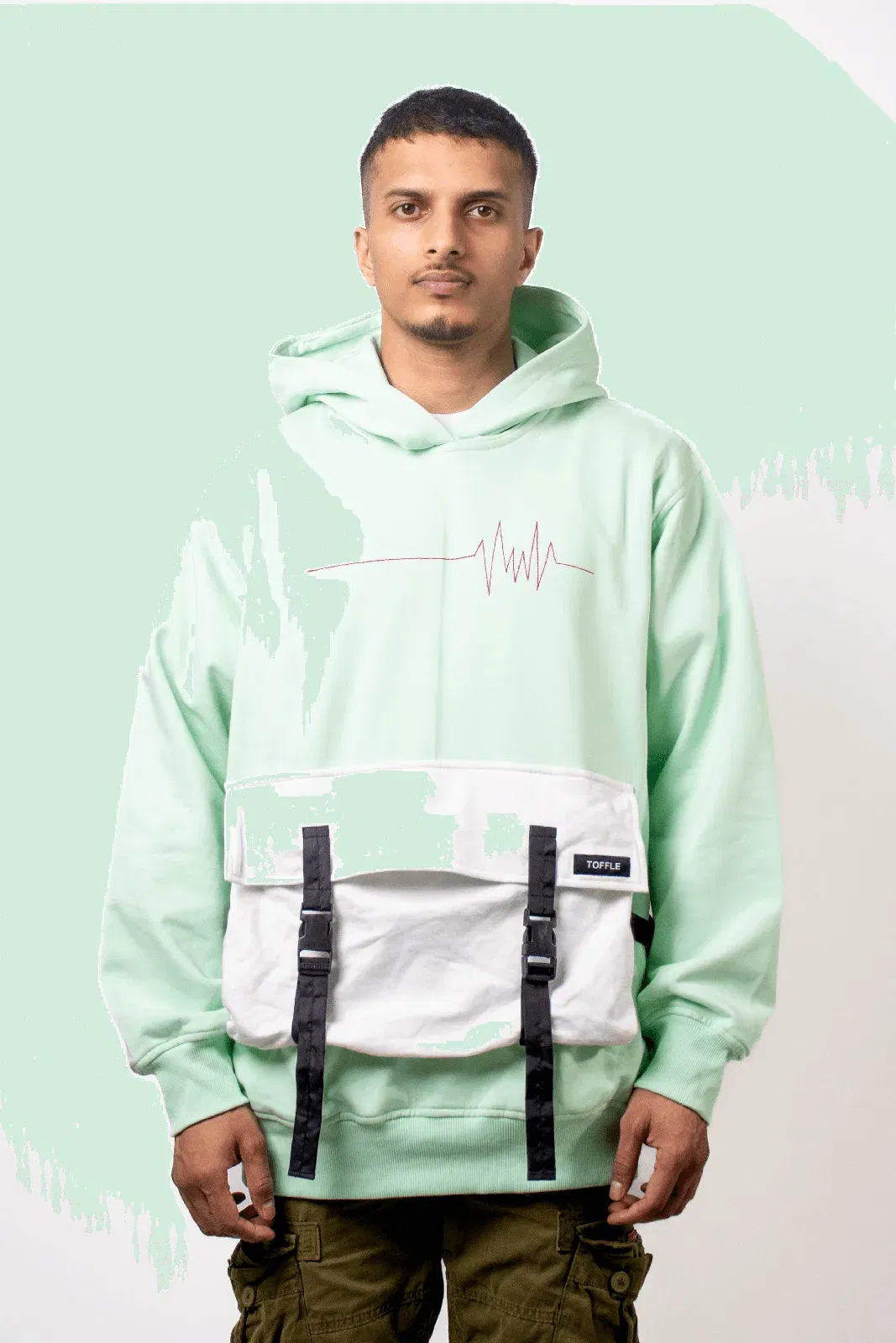 Boxy Pastel Green Hoodie