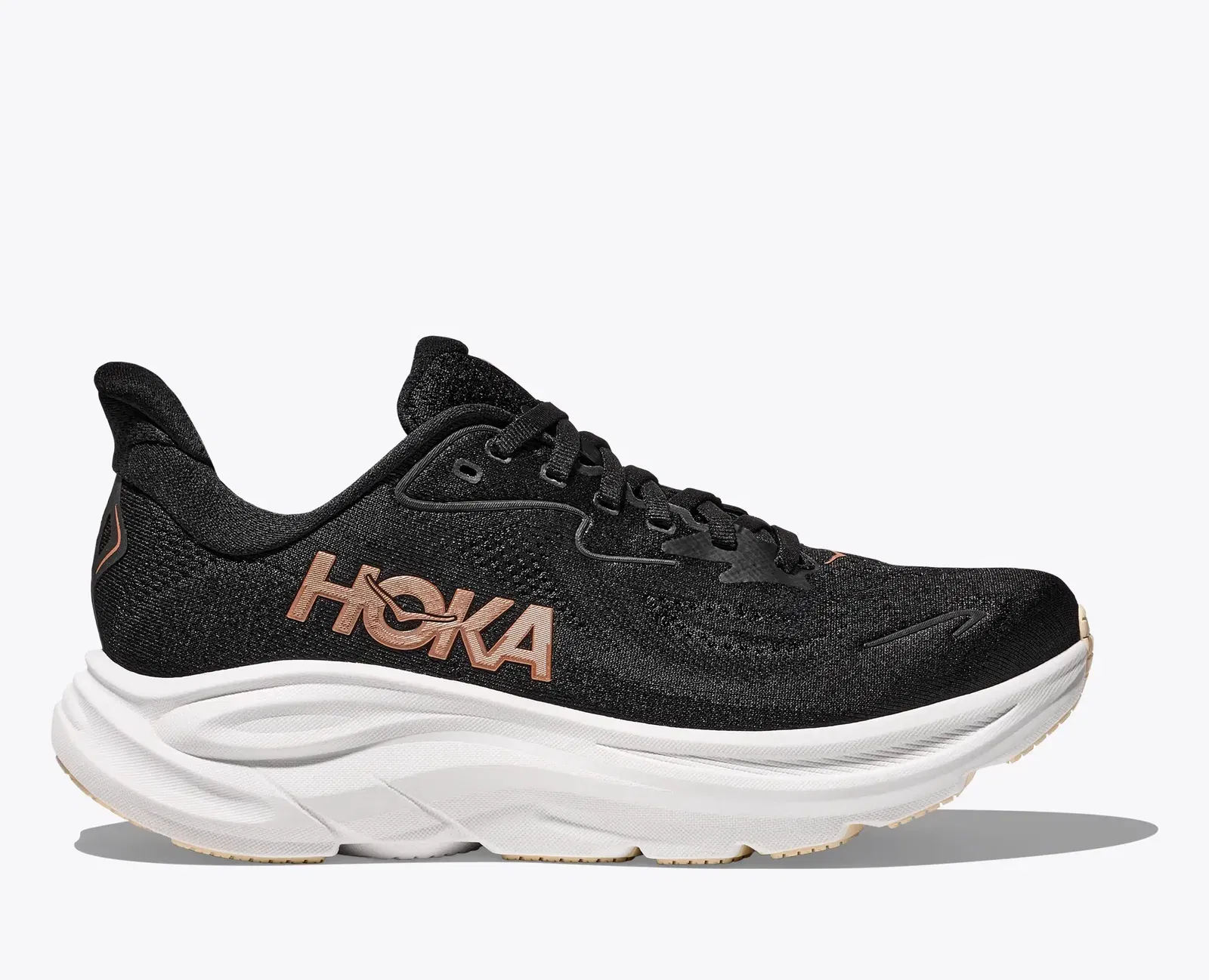 Hoka Women'S Clifton 10 Black Rose Gold
