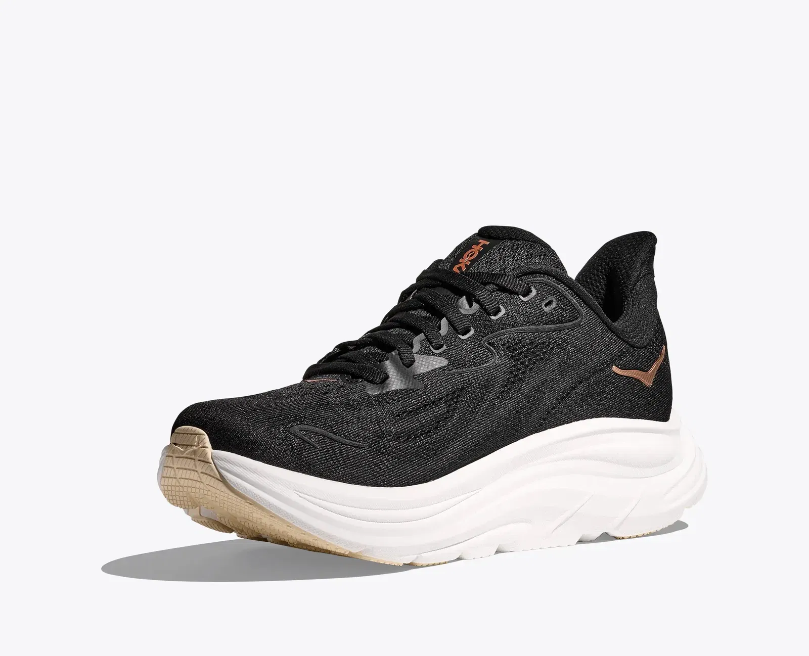 Hoka Women'S Clifton 10 Black Rose Gold