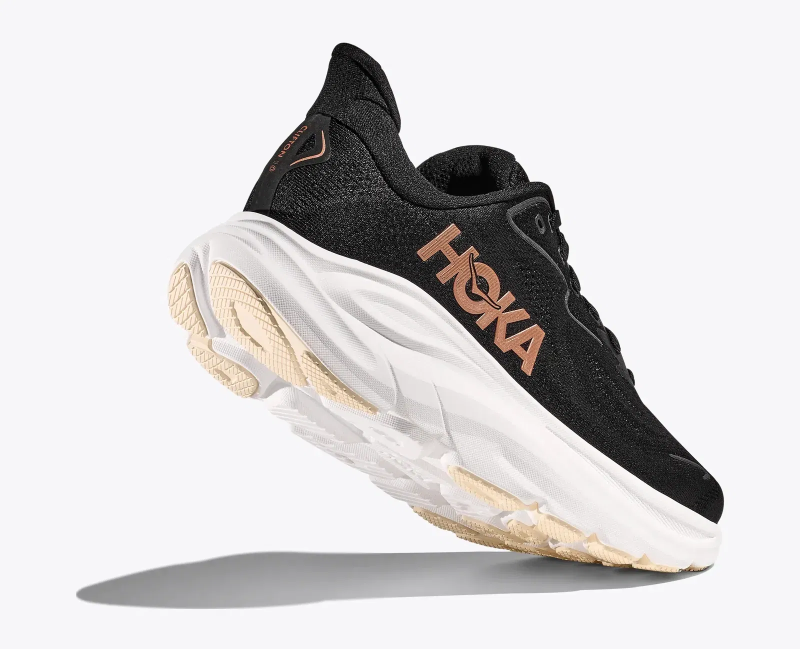 Hoka Women'S Clifton 10 Black Rose Gold
