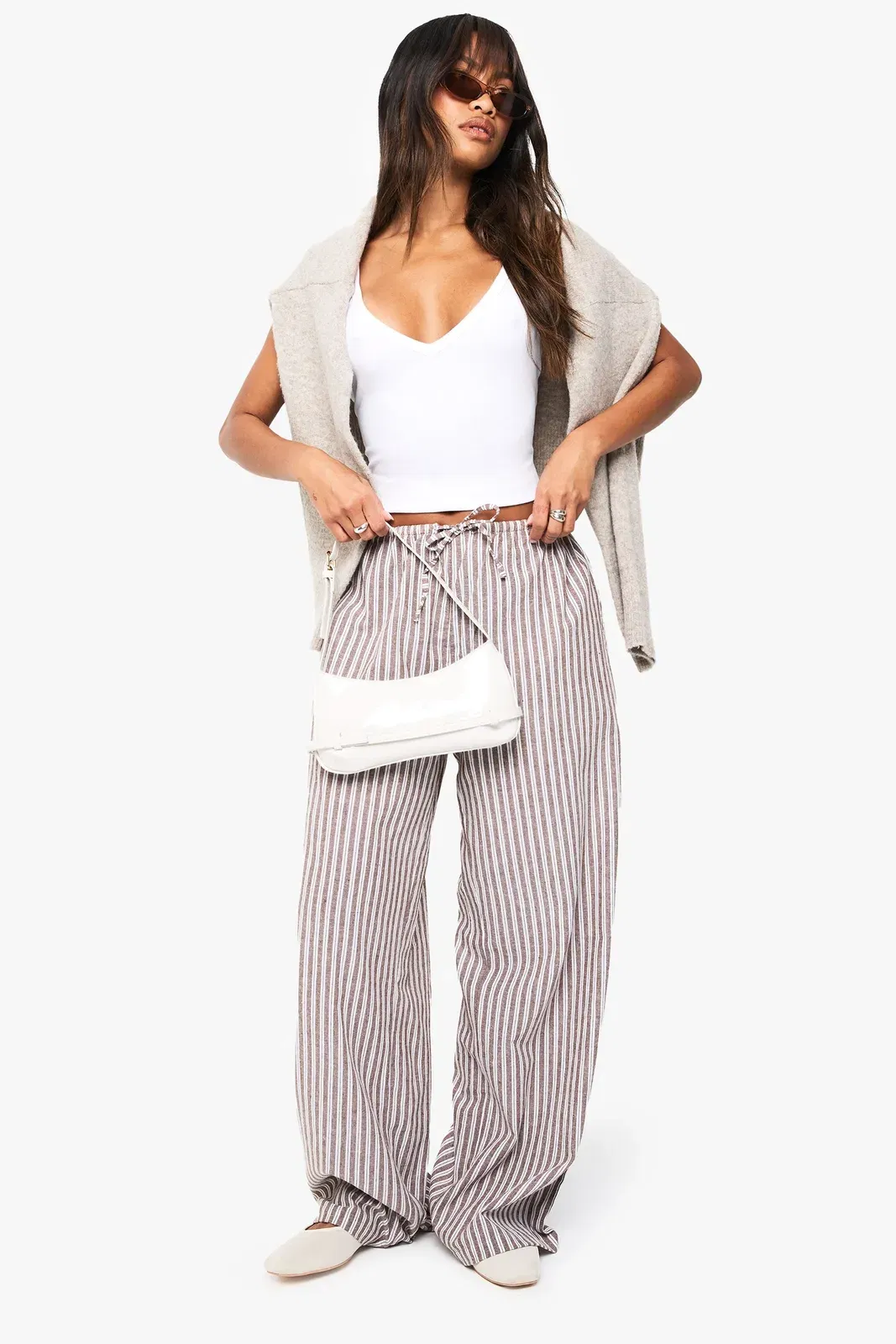 Rib V Neck Tank Top