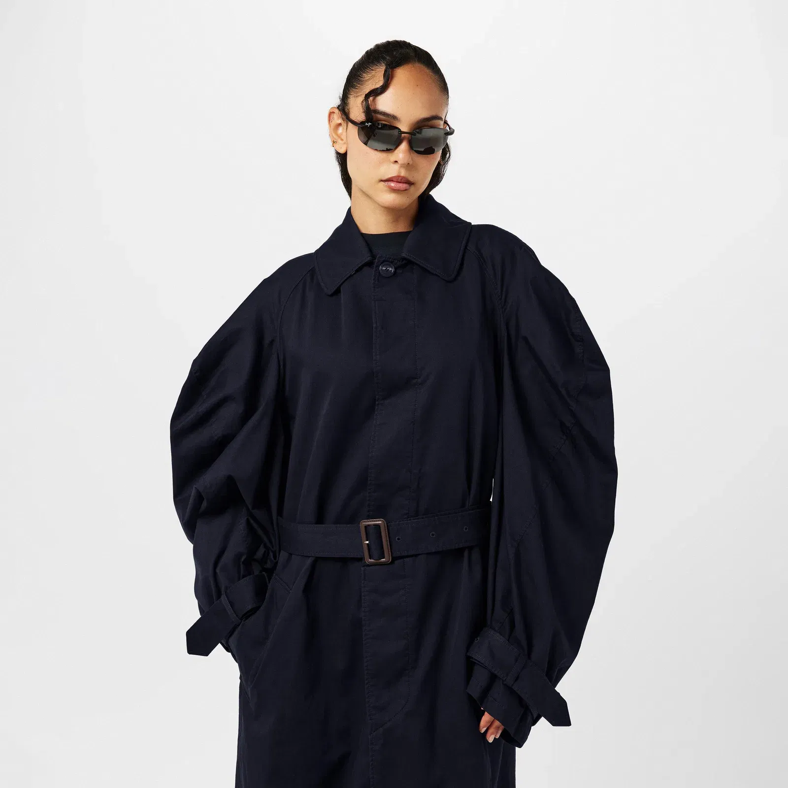 Oversized Water-Resistant Trench Coat