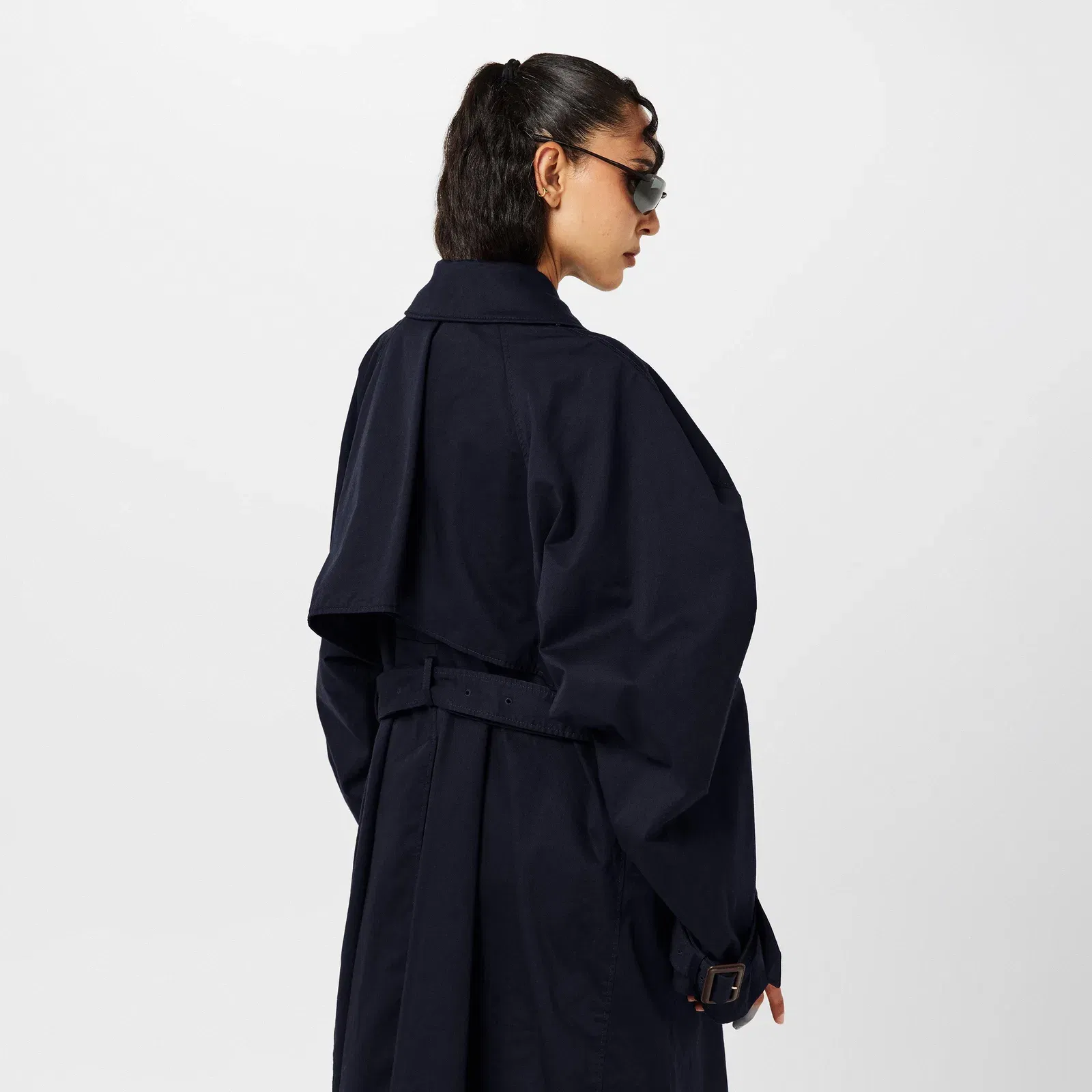 Oversized Water-Resistant Trench Coat