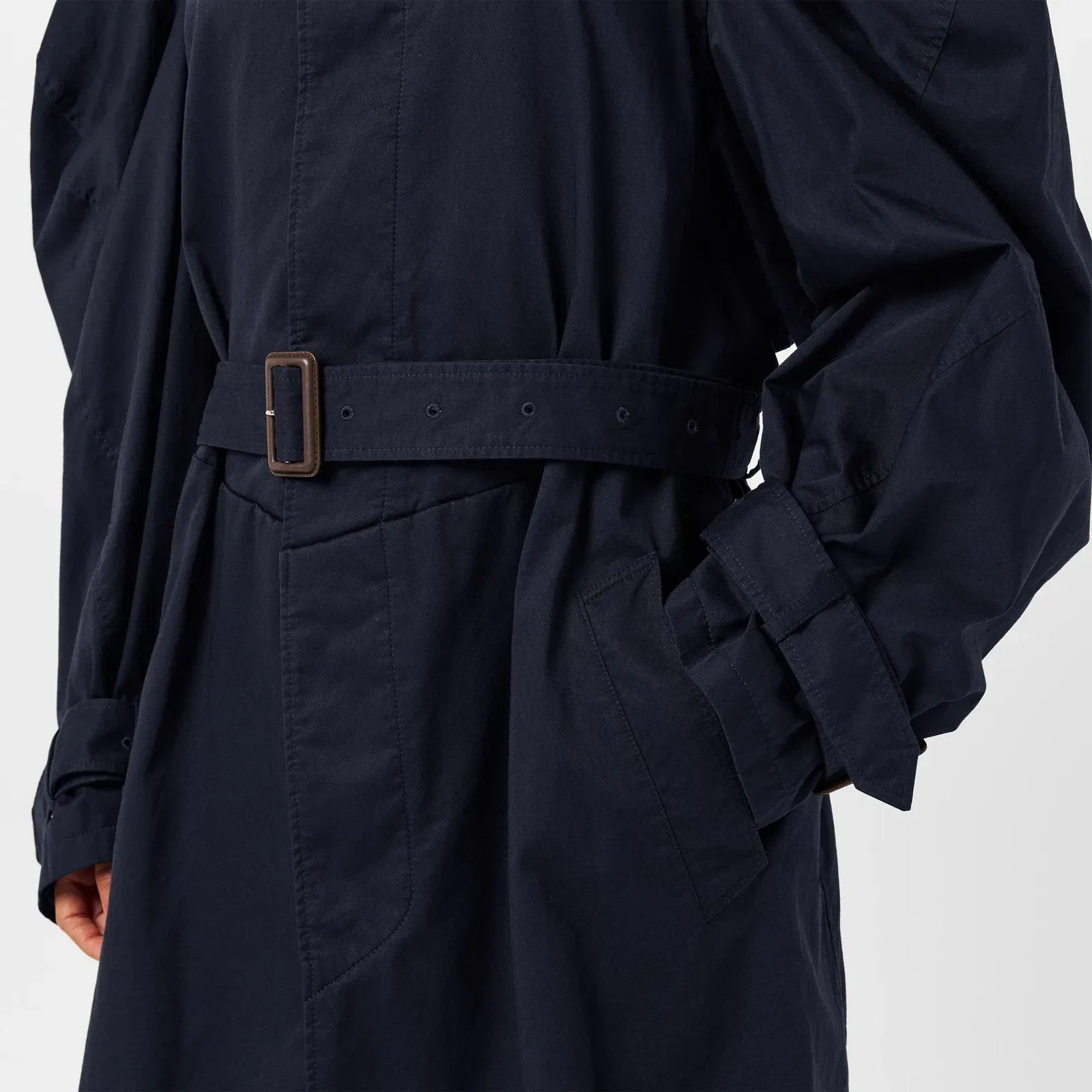 Oversized Water-Resistant Trench Coat