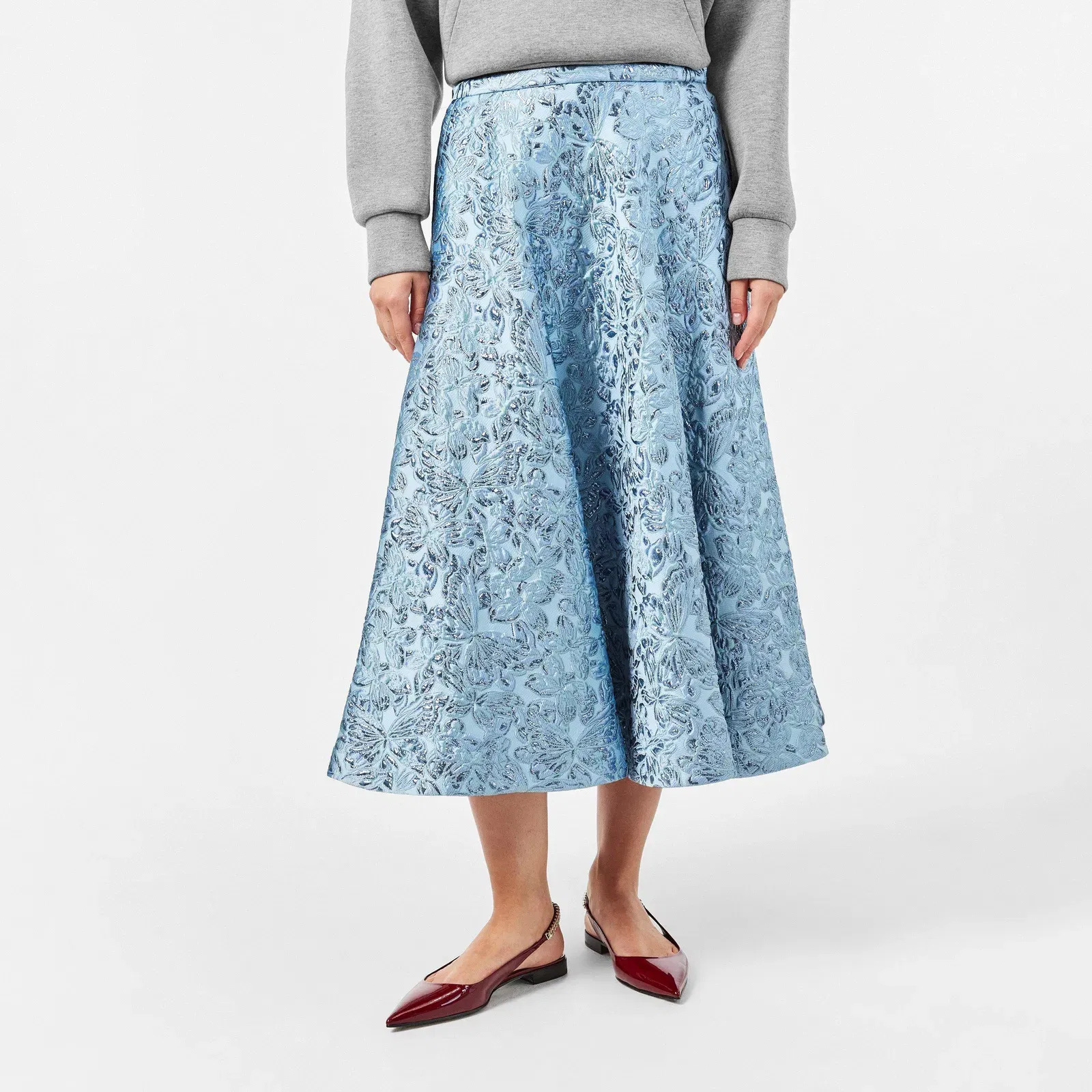 Lamé Butterflies Brocade Skirt.