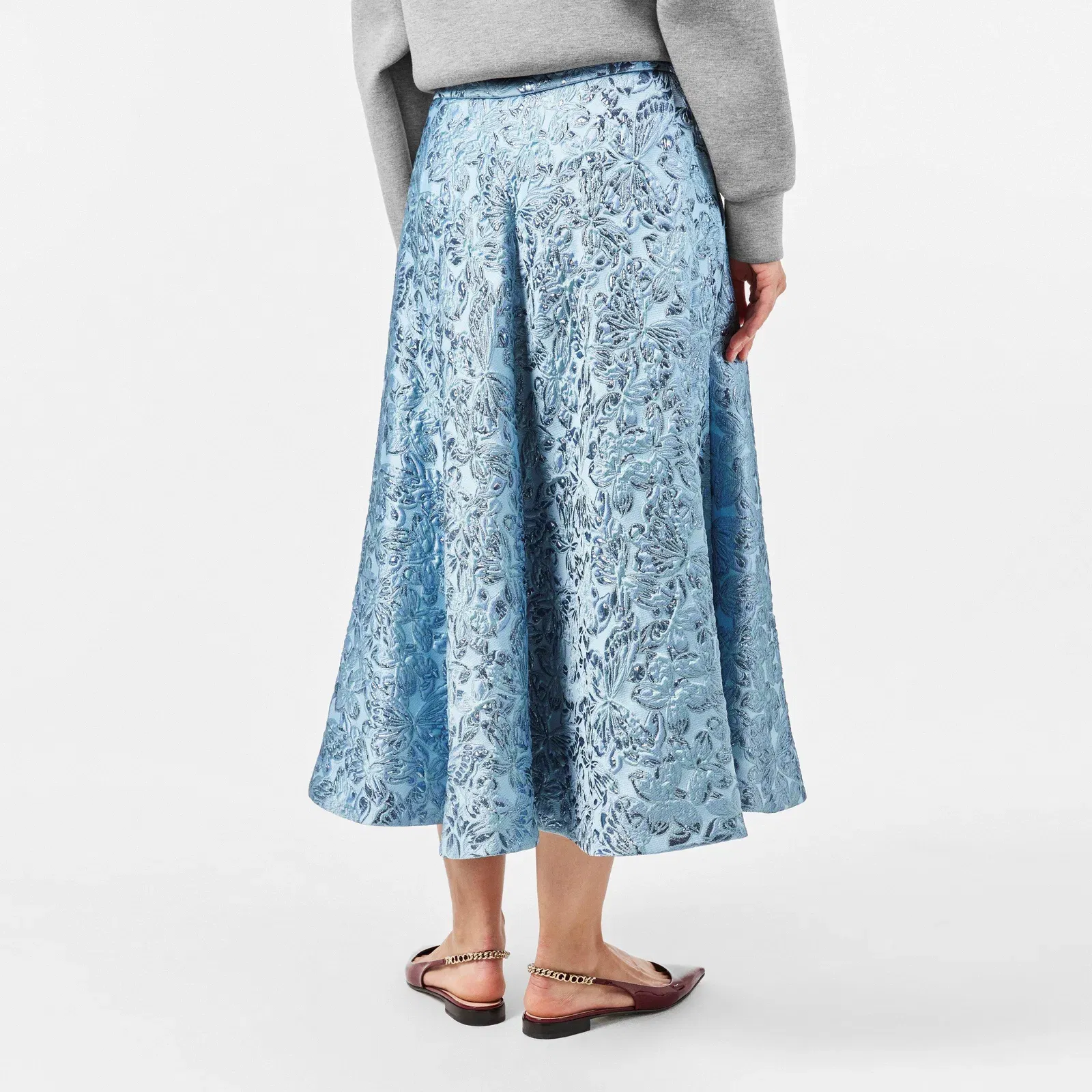 Lamé Butterflies Brocade Skirt.