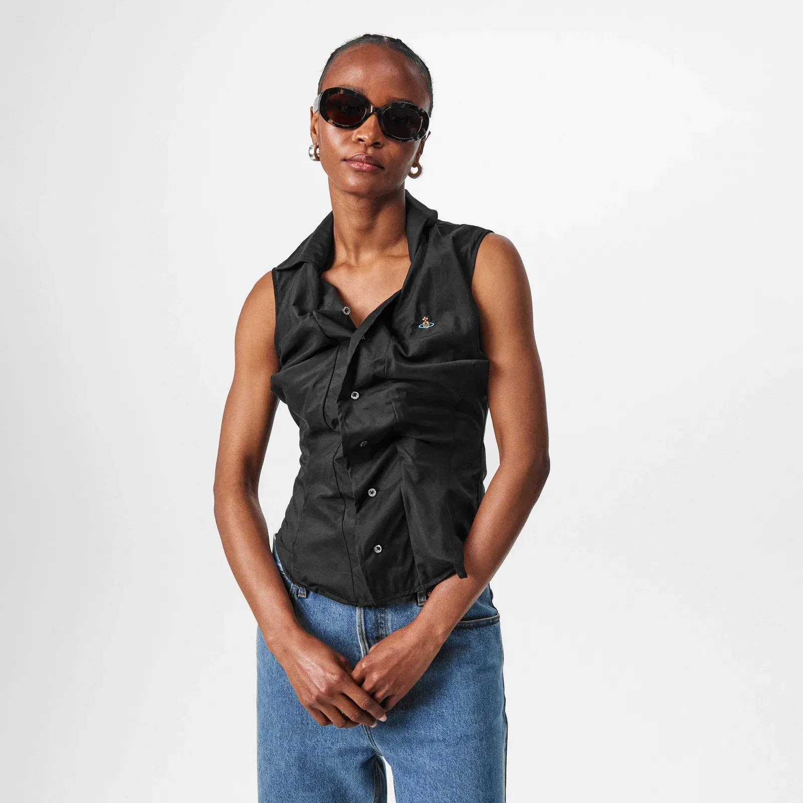 Viv Sleeveless Tailored Shirt