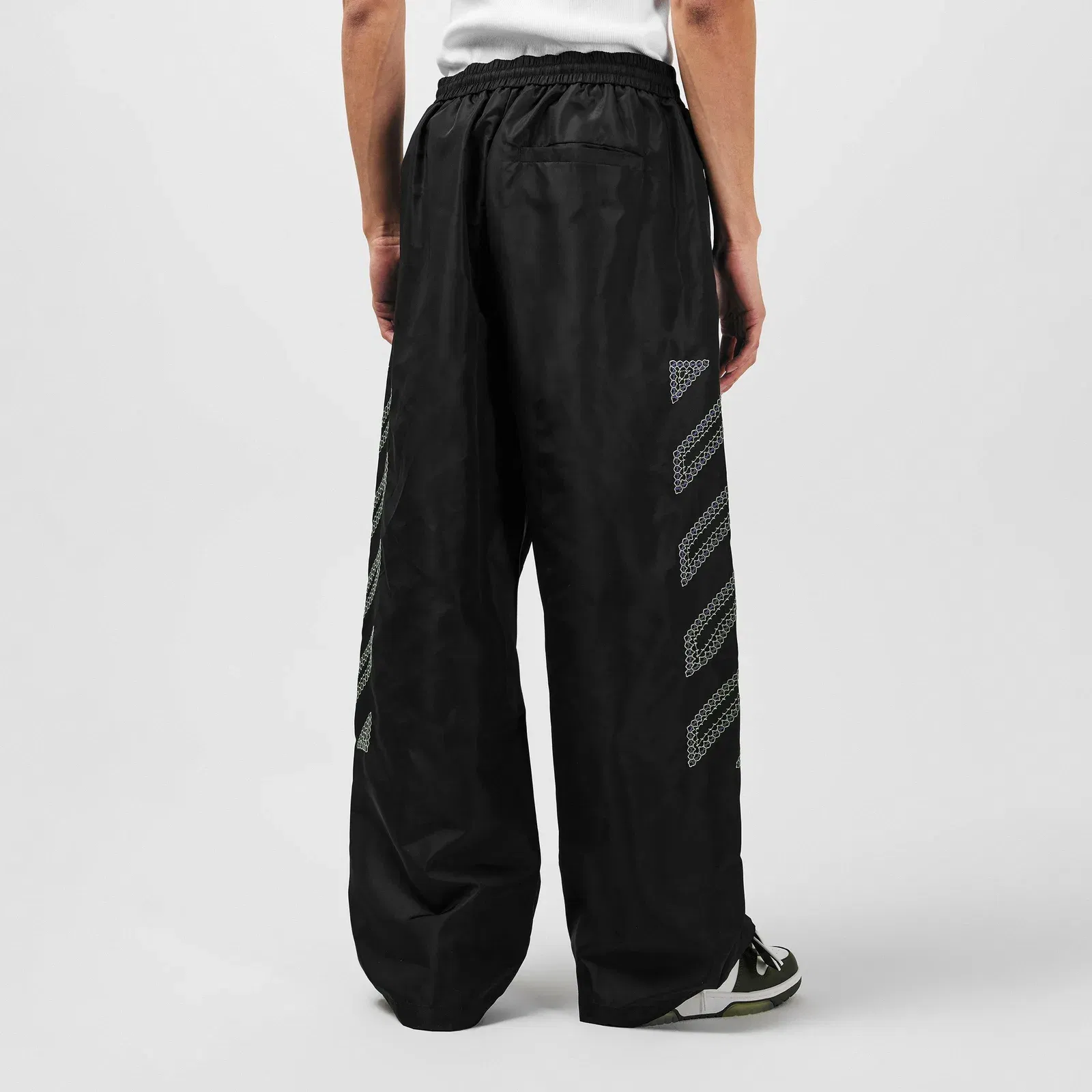 Open Hem Woven Tracksuit Joggers