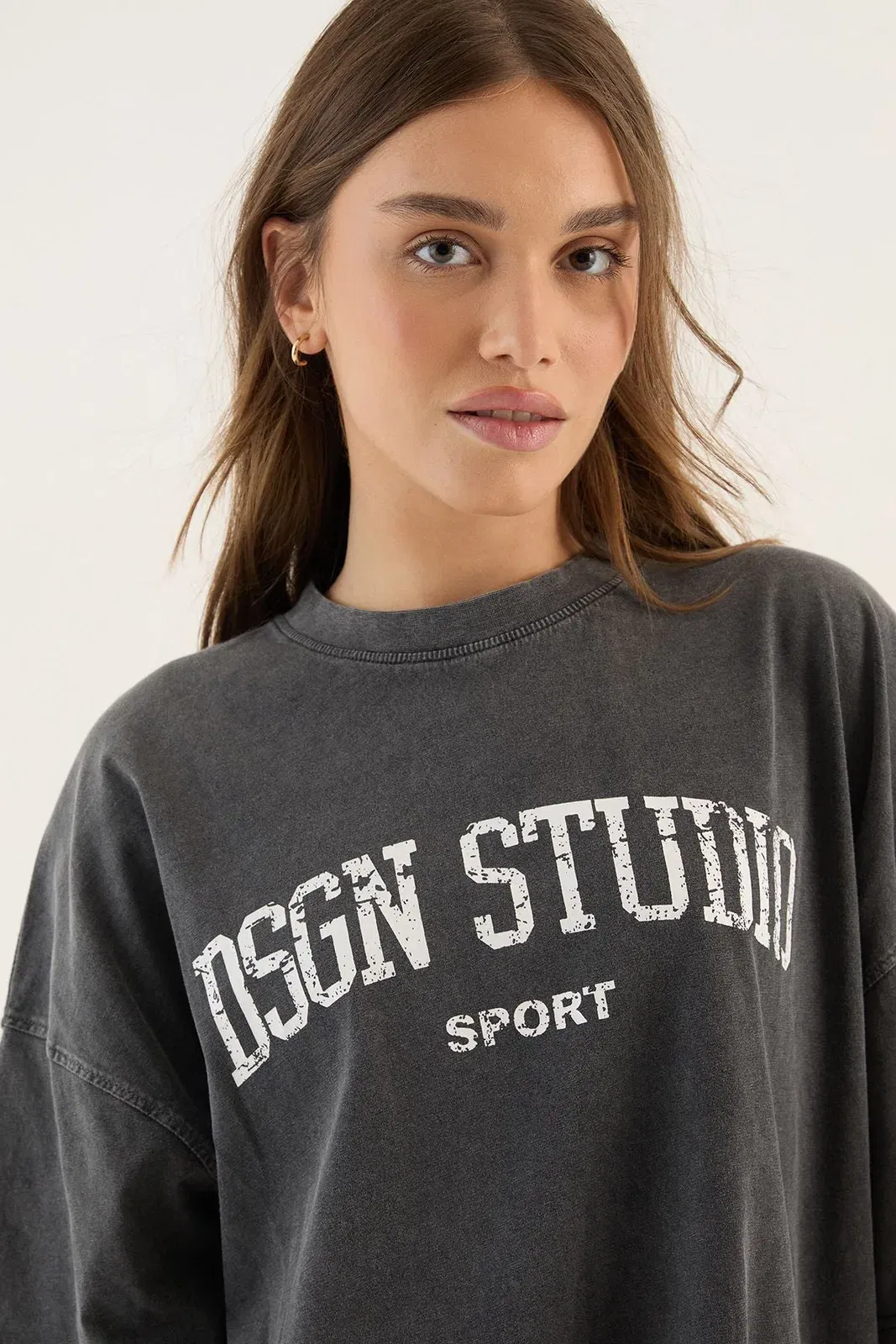 DSGN Studio Collegiate Printed Oversized T-Shirt