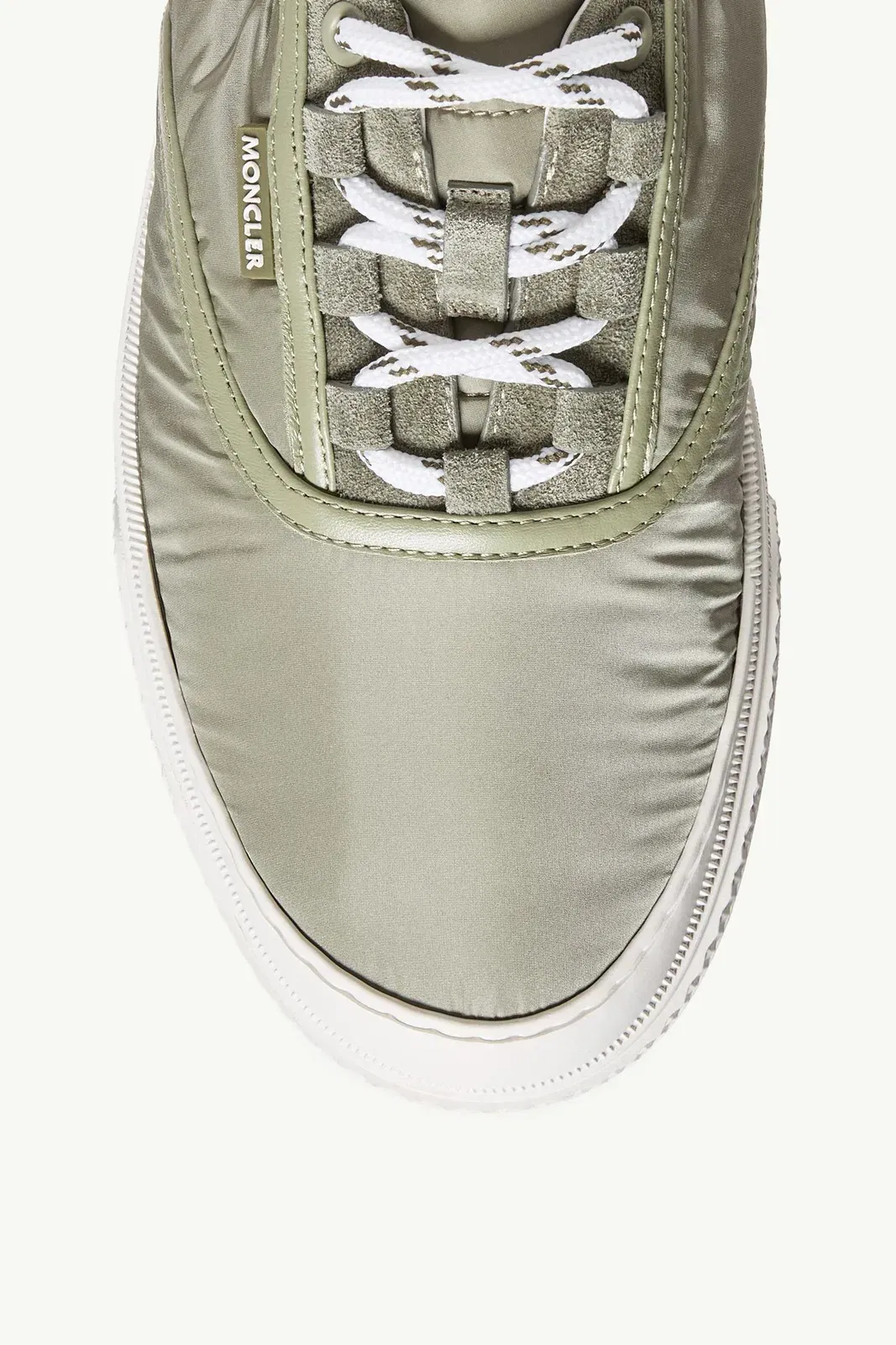 Moncler Vera Leisure Nylon Sneakers Sage Green