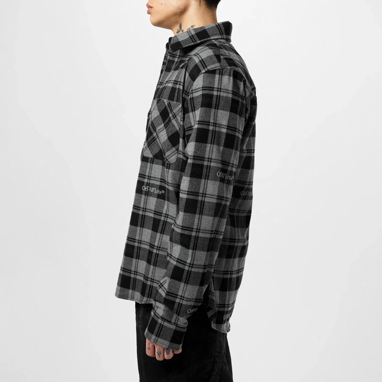 Check Plaid Cotton Long Sleeve Shirt