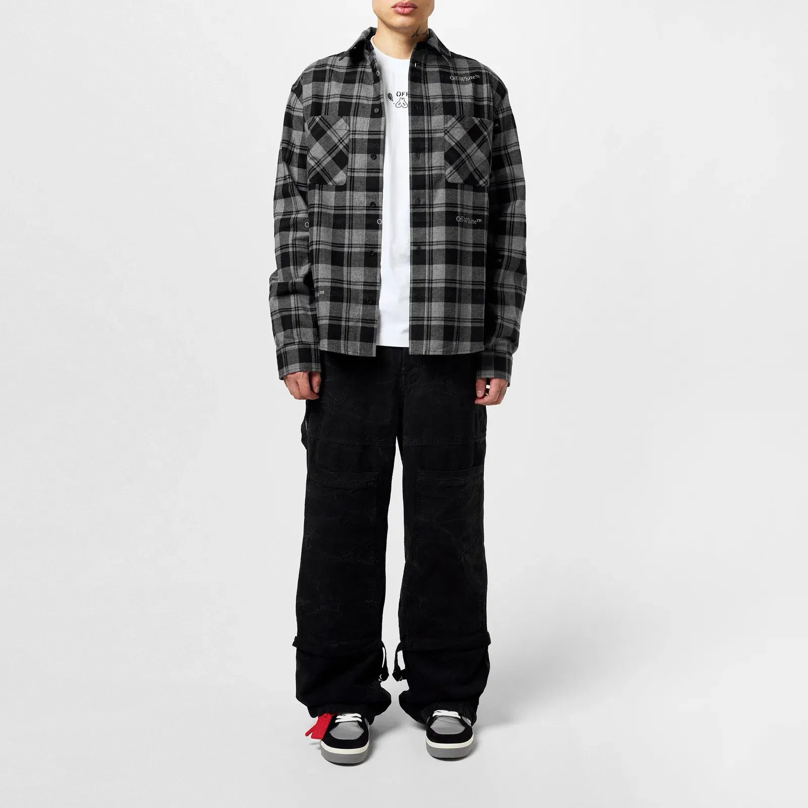 Check Plaid Cotton Long Sleeve Shirt