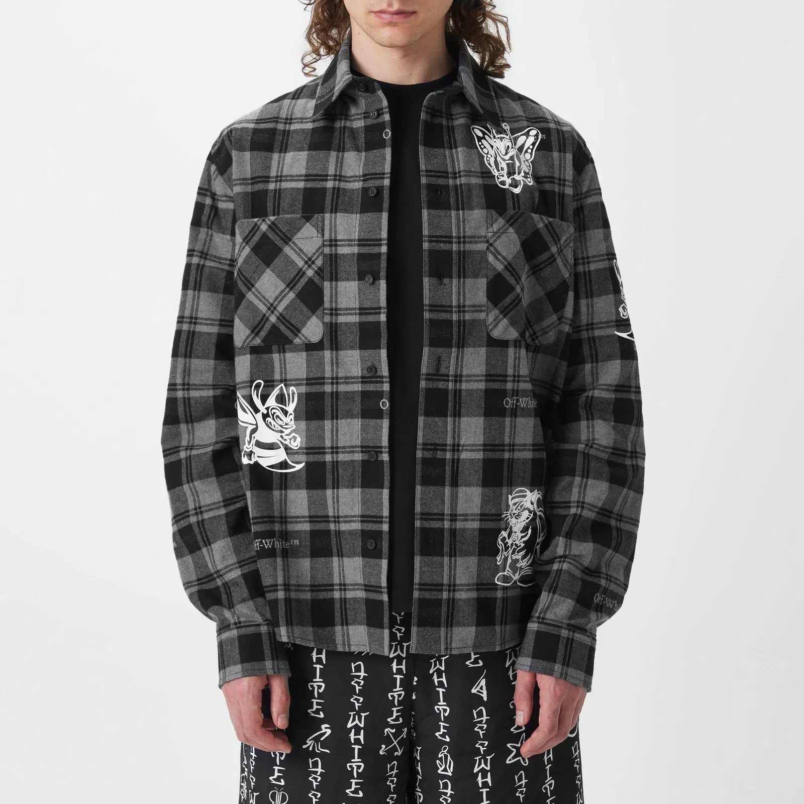 Character Check Cotton Long Sleeve Flannel Overshirt
