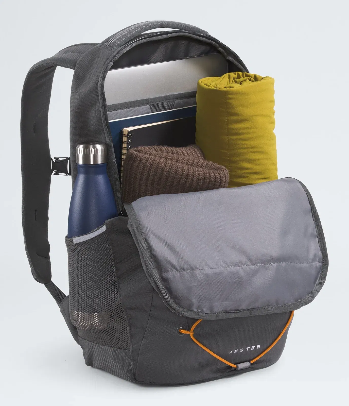 The North Face Jester Backpack Anthracite Grey-Dust Orange