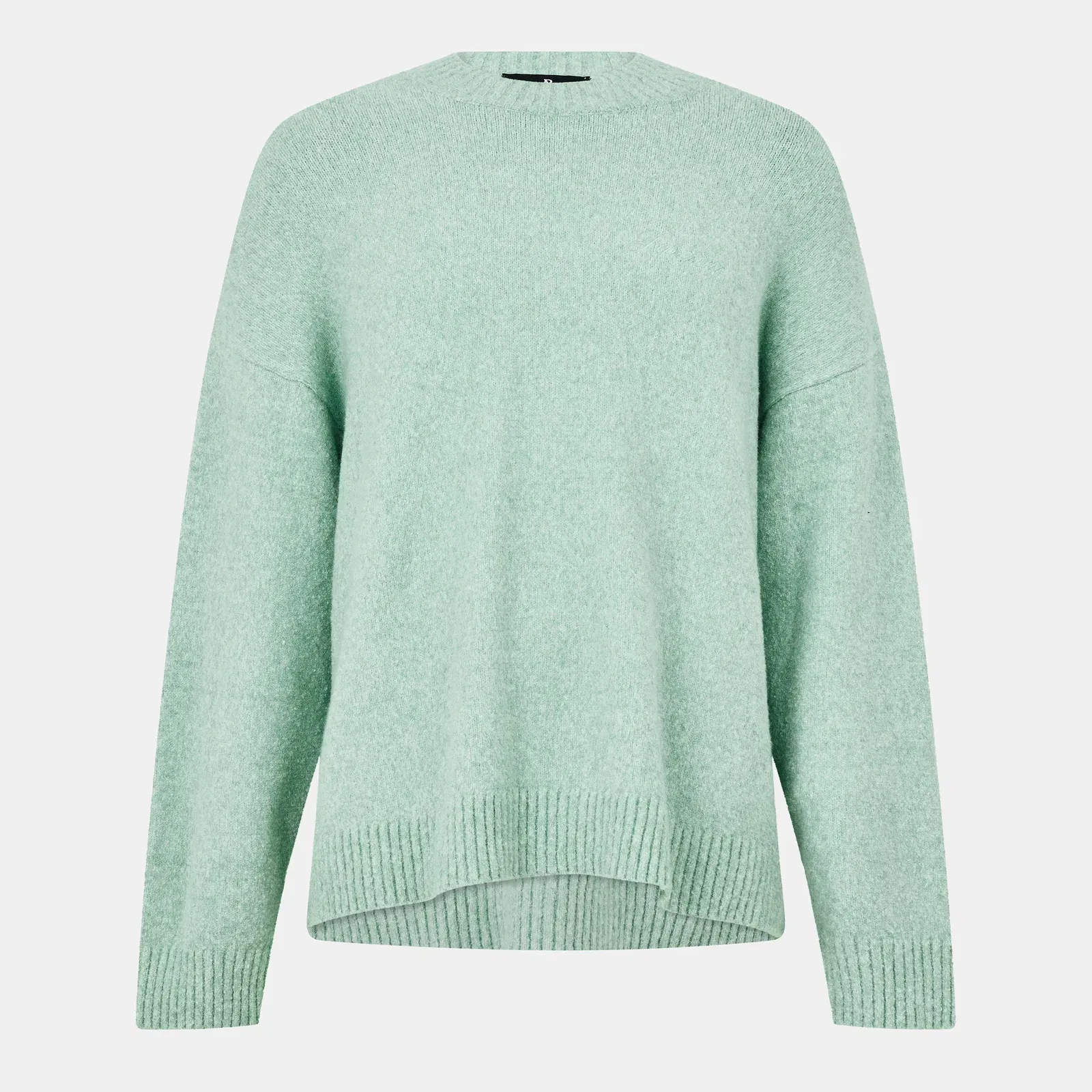 Crew-Neck Ribbed Crew Sweatshirt