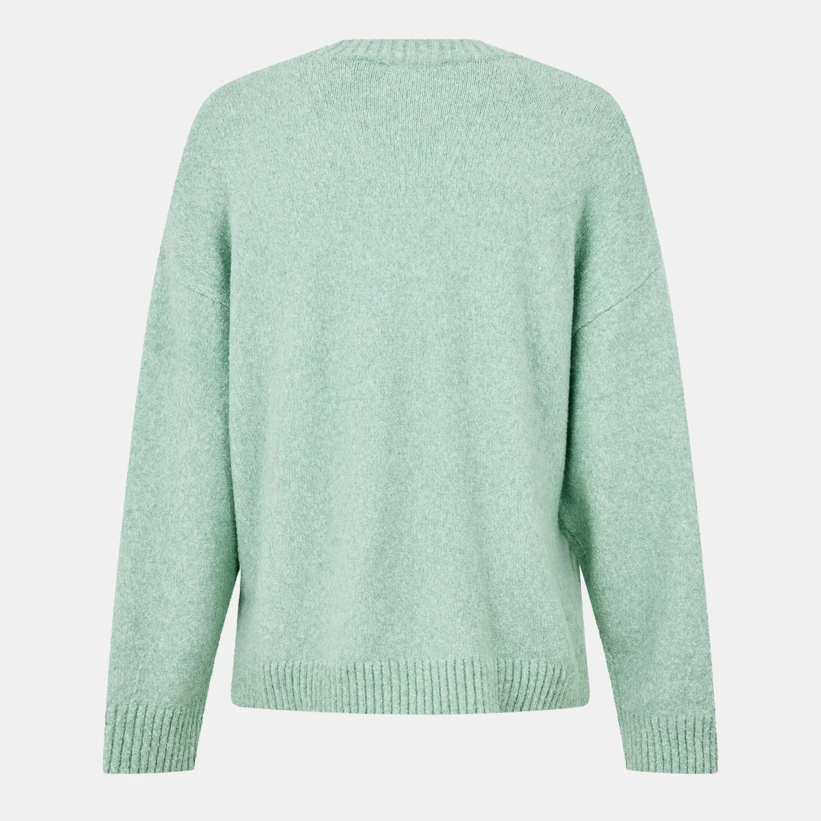 Crew-Neck Ribbed Crew Sweatshirt