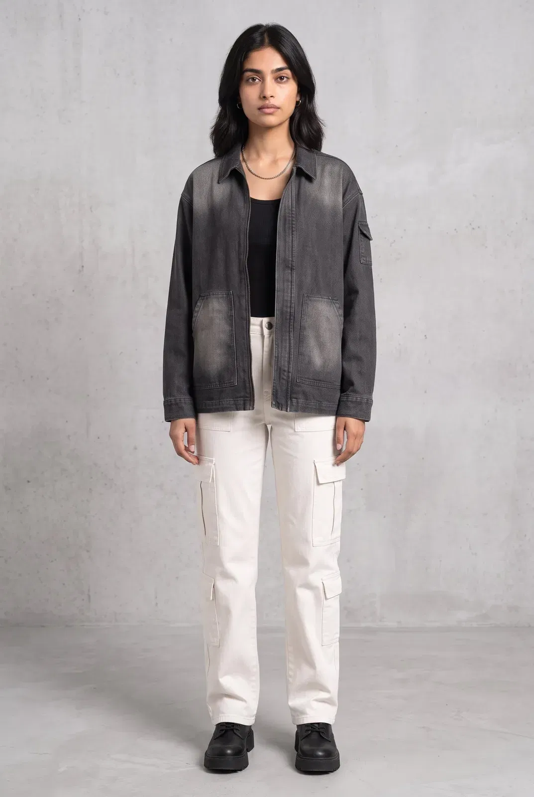 BLACK OG DENIM WOMEN'S JACKET