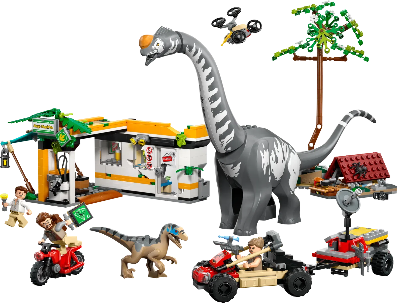 Lego Raptor Titanosaurus Tracking Mission
