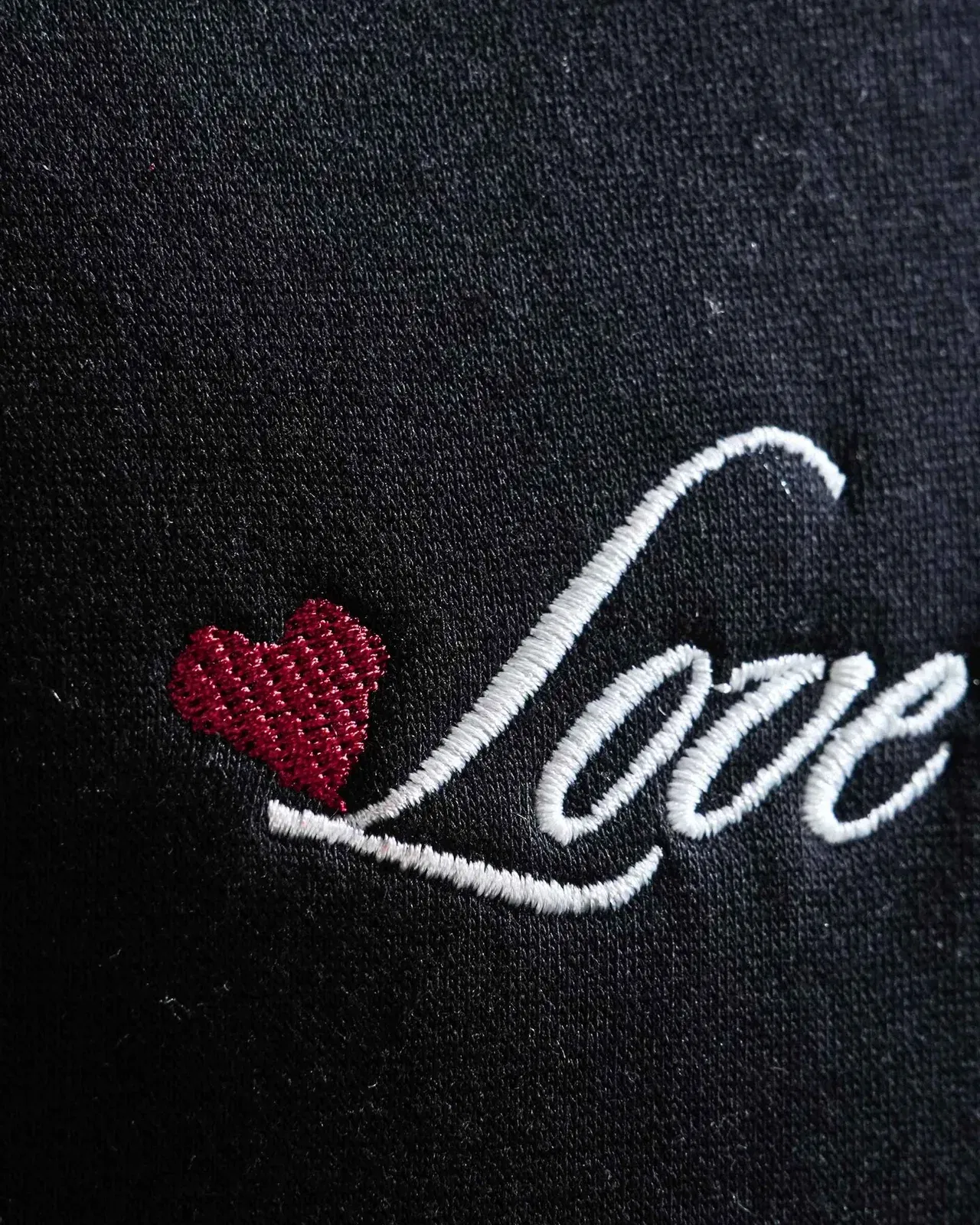 Love Me More - Black Printed Oversized Hoodie