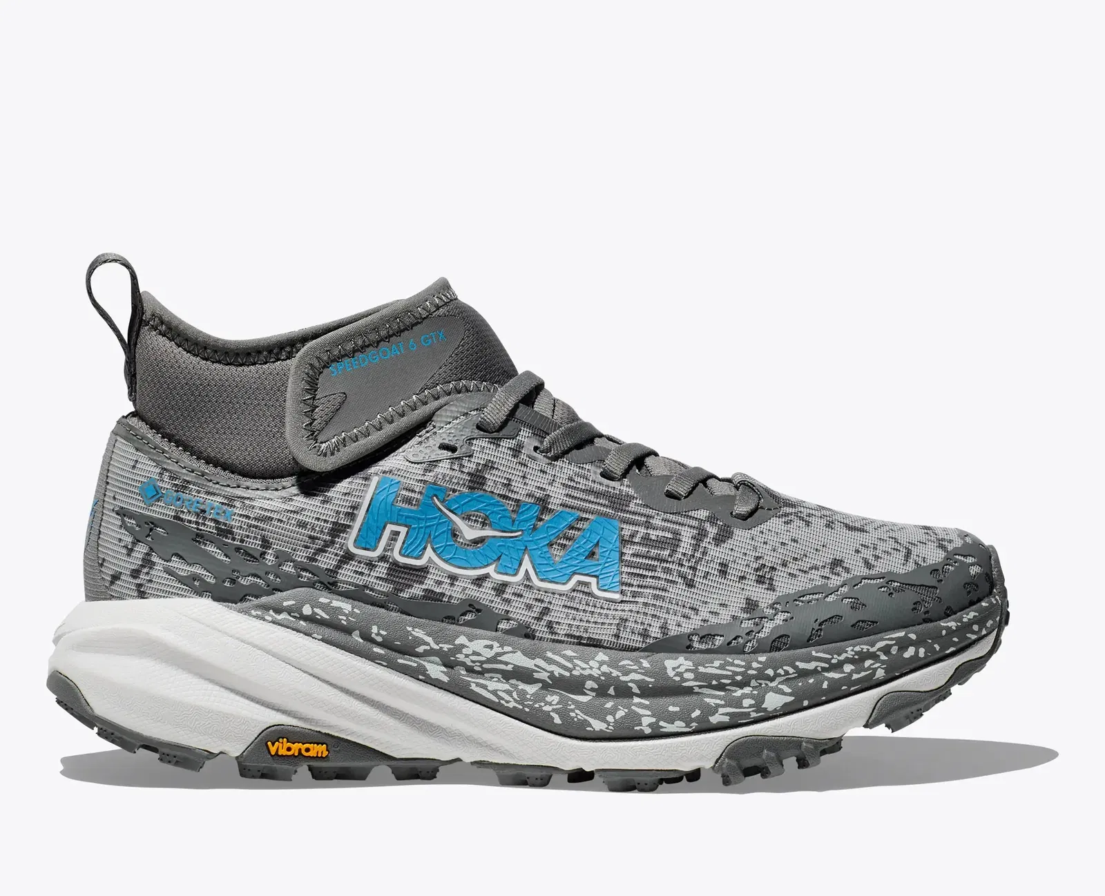 Hoka Women'S Speedgoat 6 Mid Gtx Asteroid Cosmic Grey
