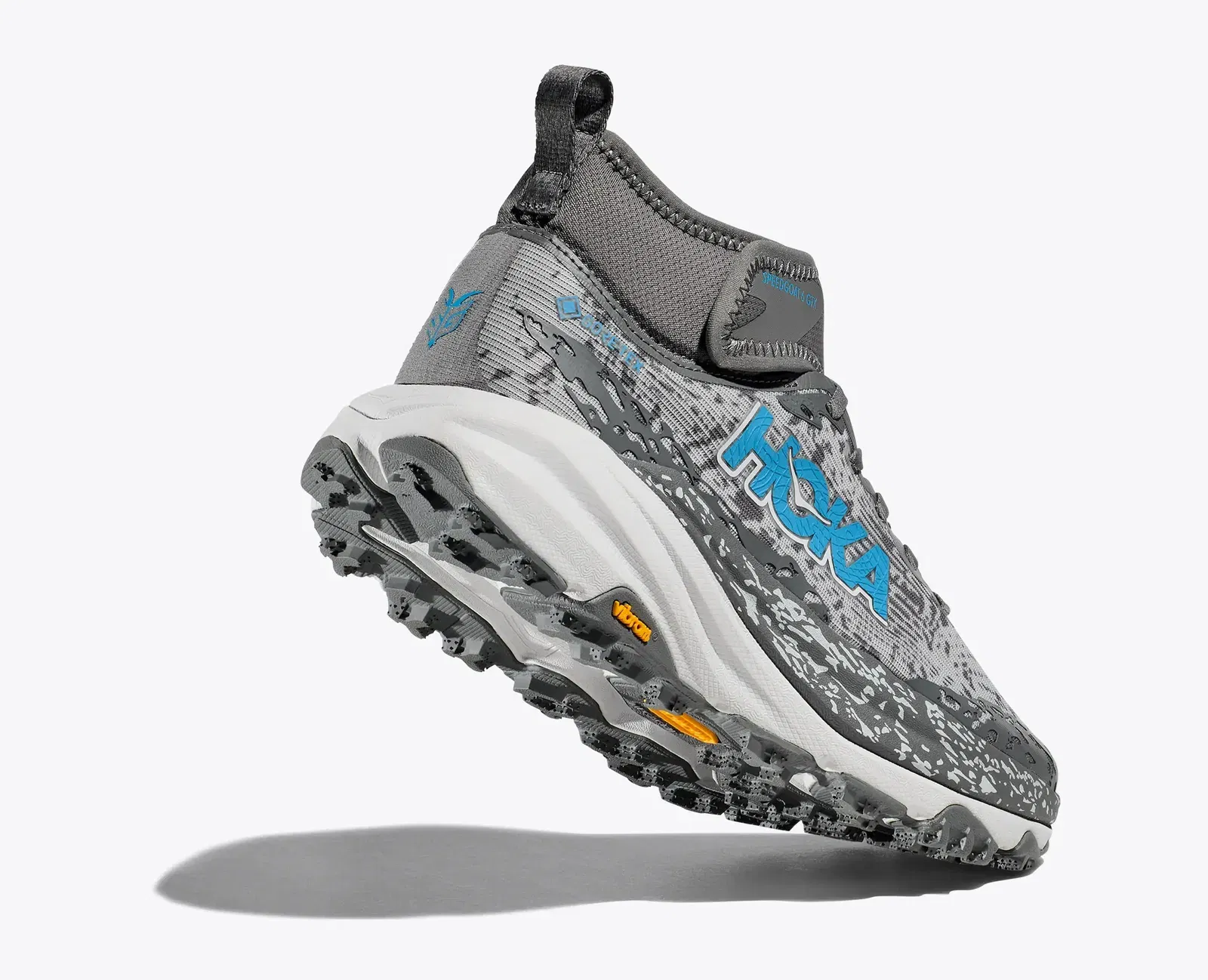 Hoka Women'S Speedgoat 6 Mid Gtx Asteroid Cosmic Grey