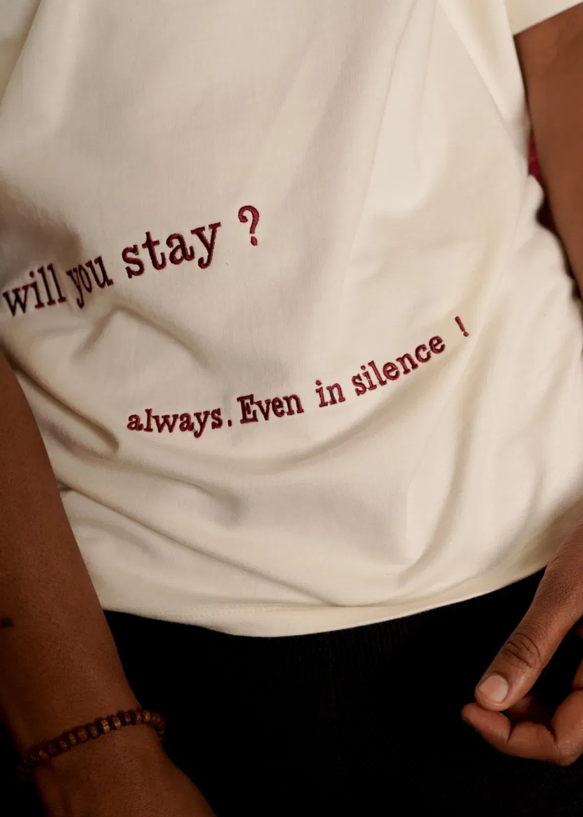 ‘QUIET PROMISE’ TEE | OFF WHITE