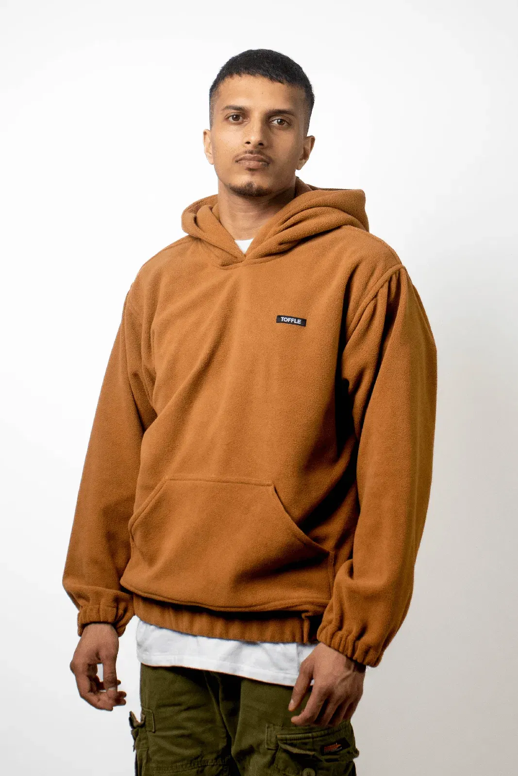 Brown Polar Fleece Hoodie