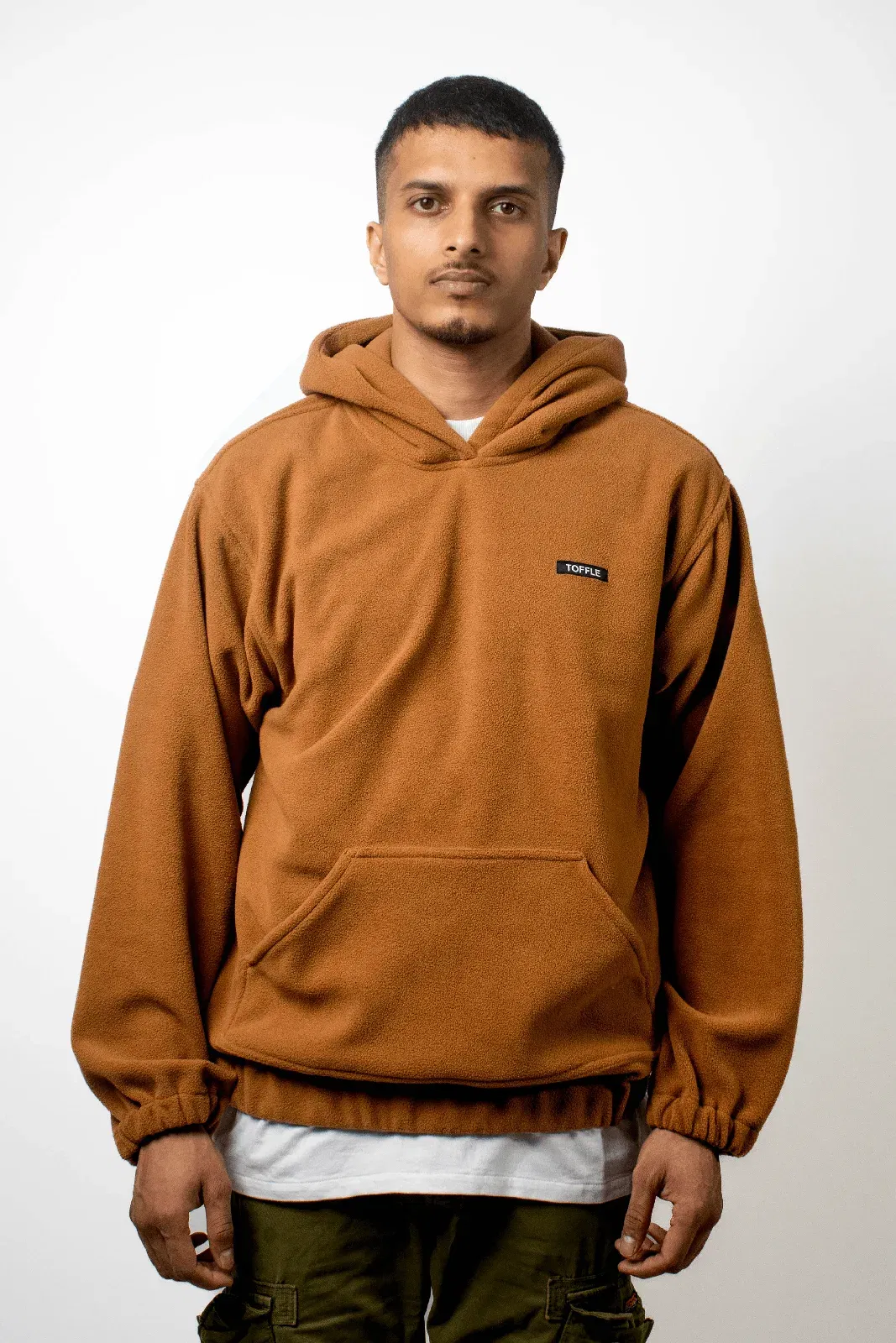 Brown Polar Fleece Hoodie