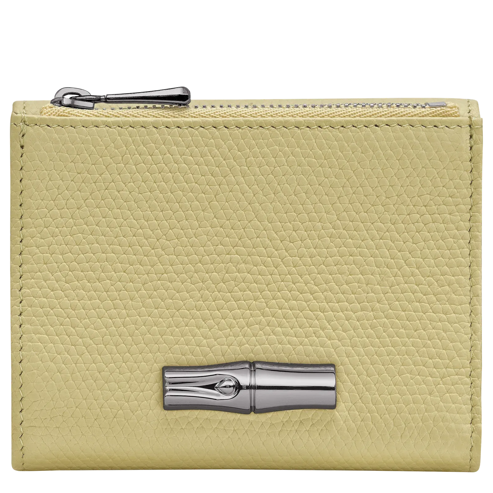 Longchamp Le Roseau Compact wallet Pistachio