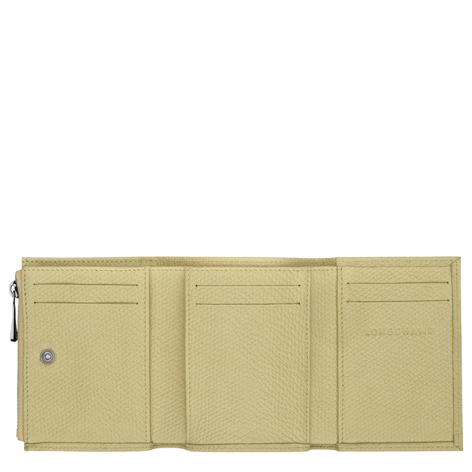 Longchamp Le Roseau Compact wallet Pistachio