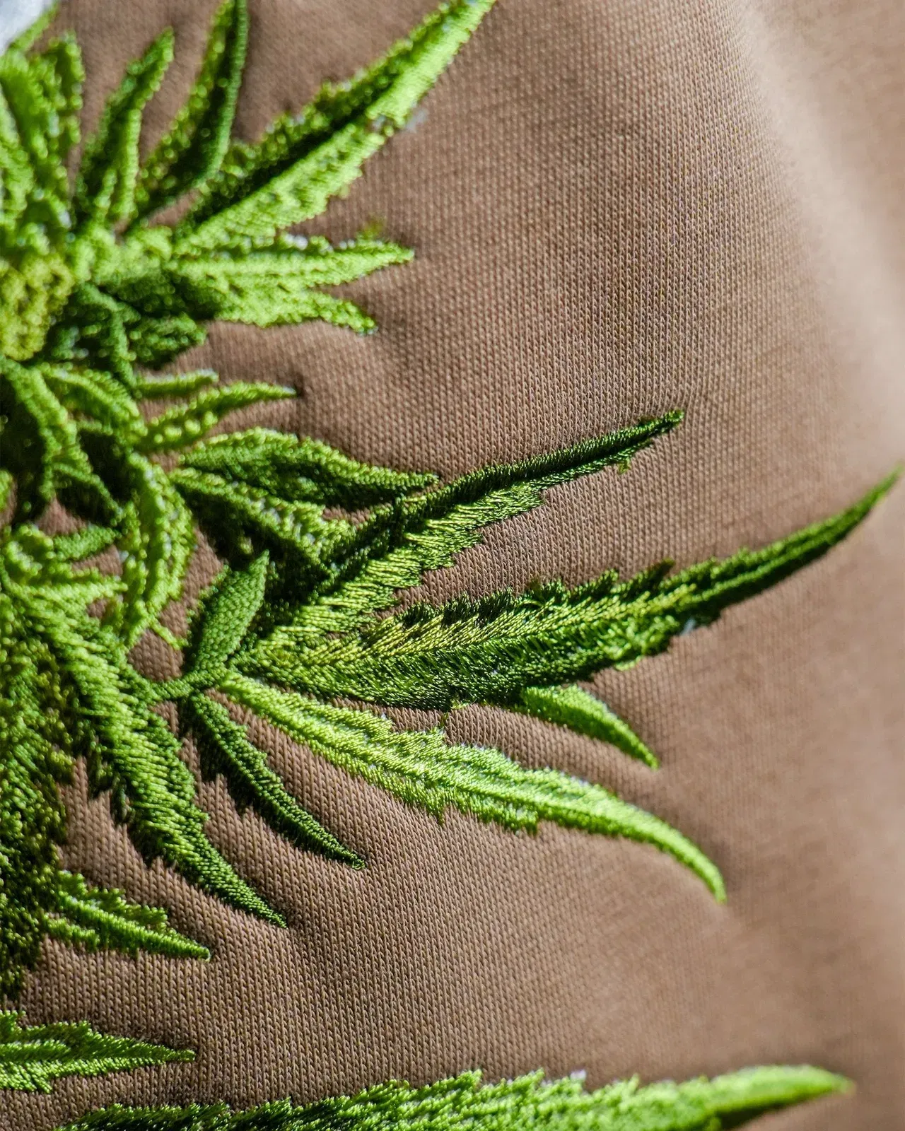 Diabolical - Khaki Embroidered Oversized Sweatshirt