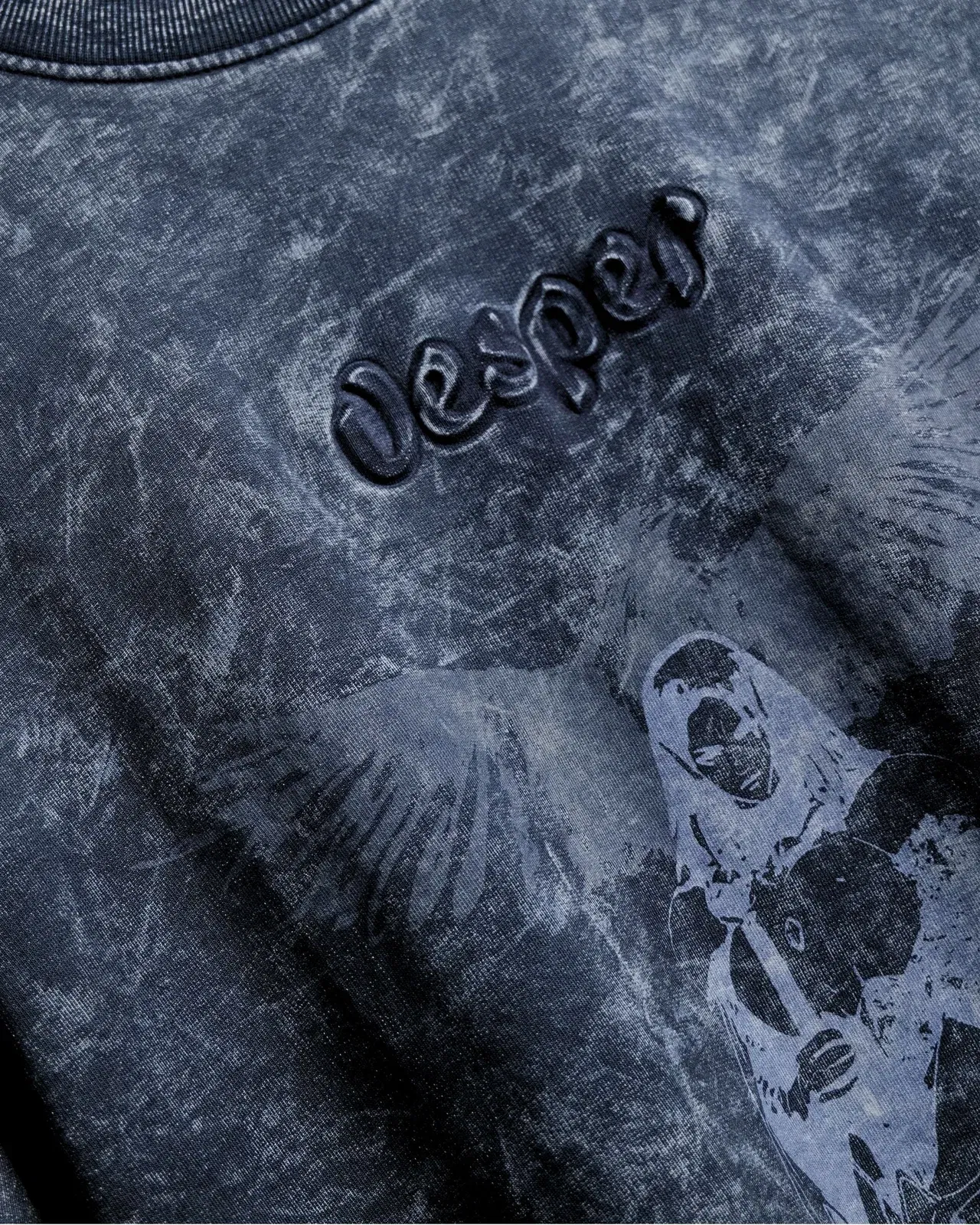 Vesper – Faded Washed Navy Oversized T-shirt