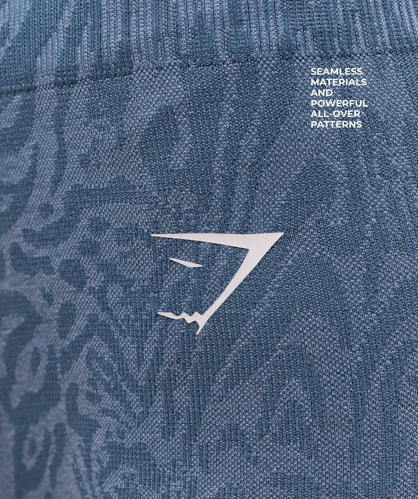 Gymshark Adapt Animal Seamless Shorts - Worn Blue/Peri Blue