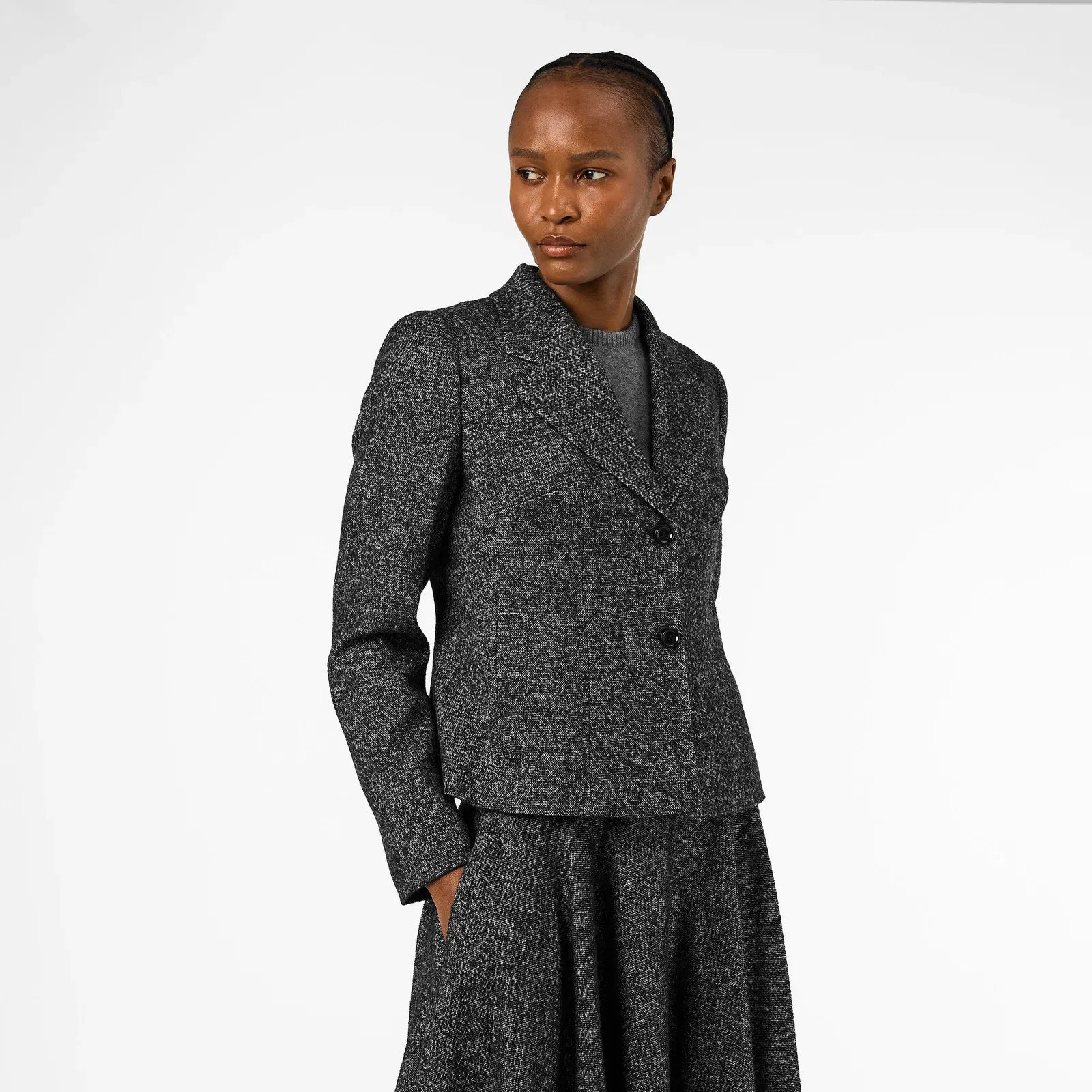 Structured Shoulder Blazer