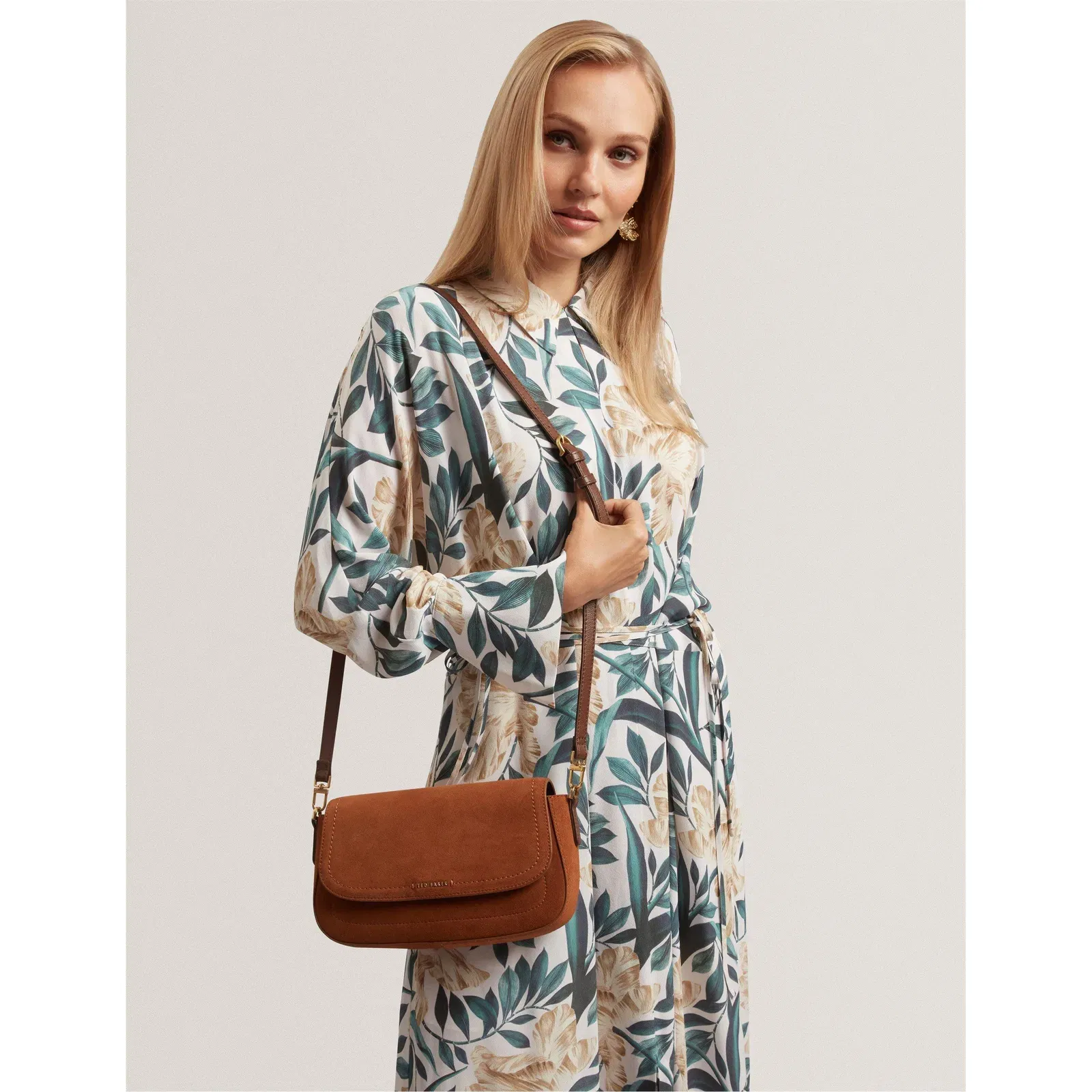 Suede Crossbody Bag